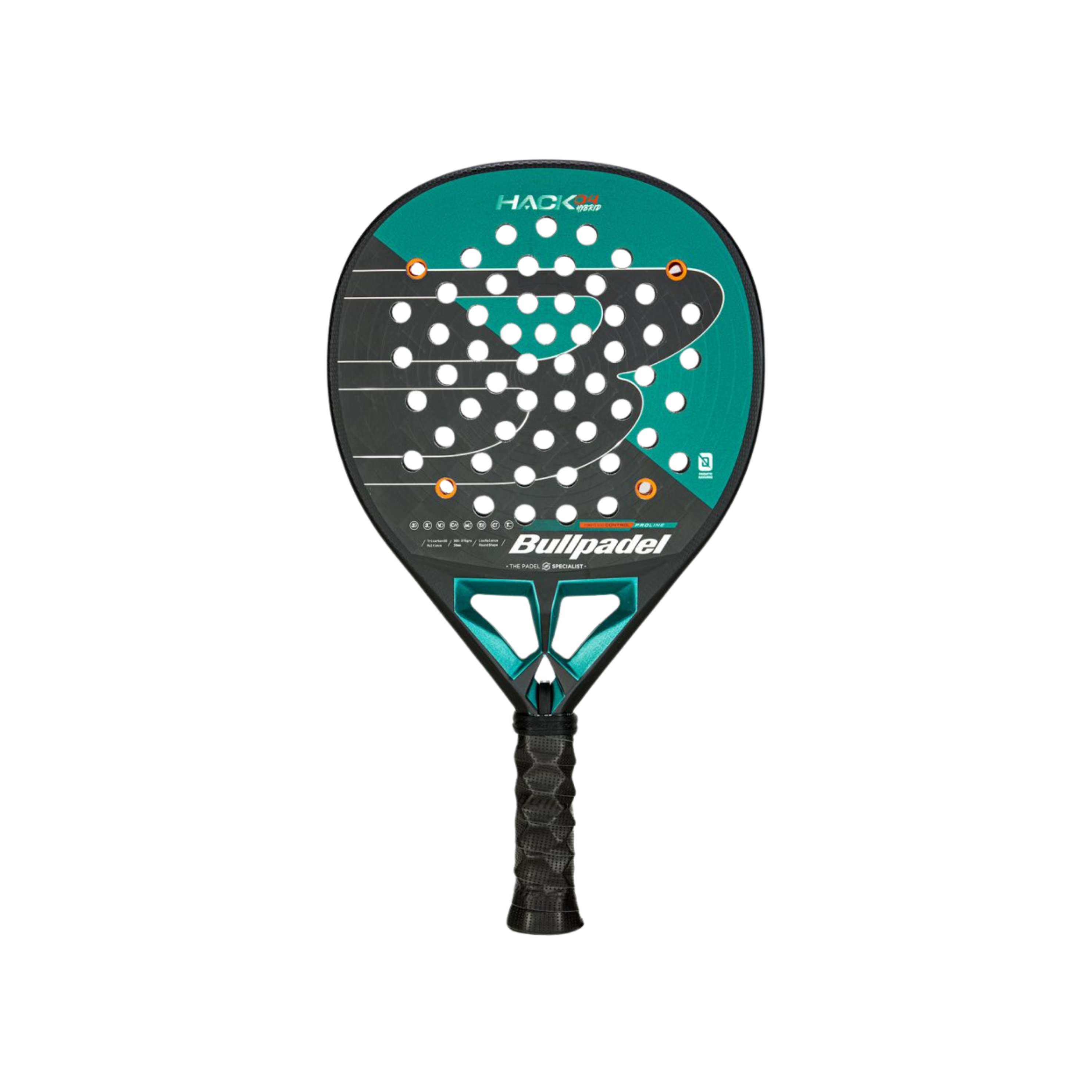 Bullpadel Hack 04 Hybrid 2025 Paquito Navarro Padel Racket - Green Black