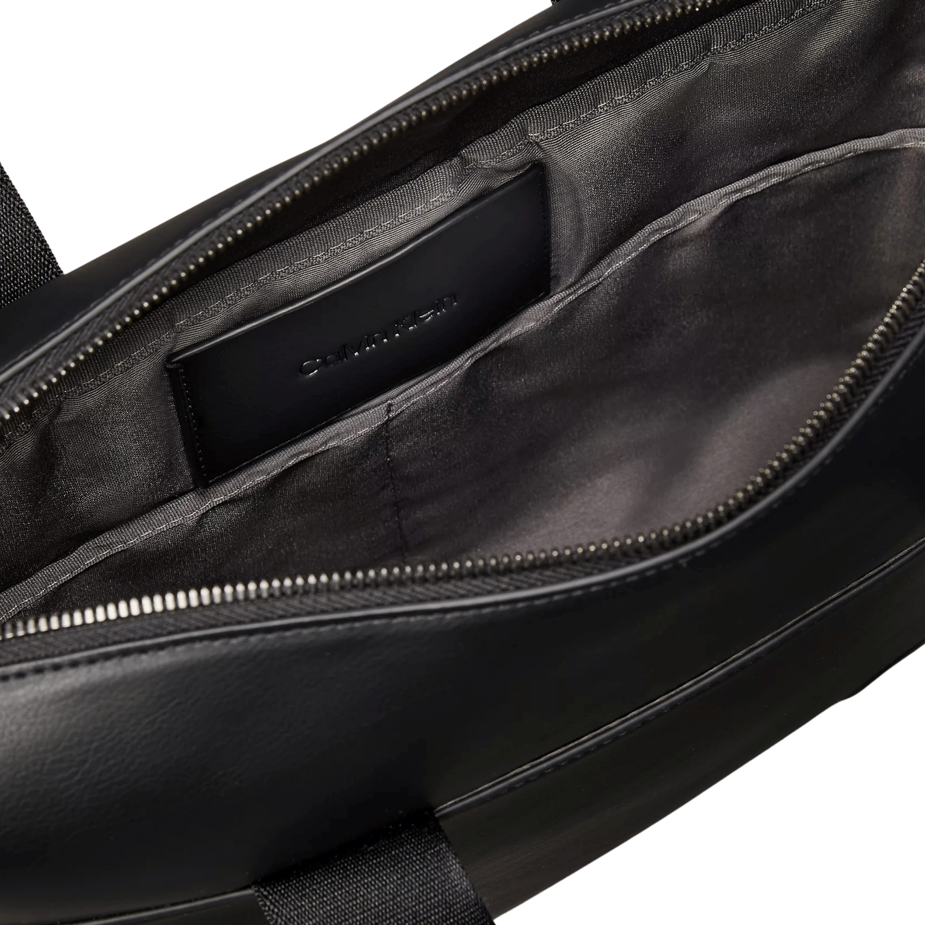 Calvin Klein Men Embossed Monogram Commuter Bag - Black
