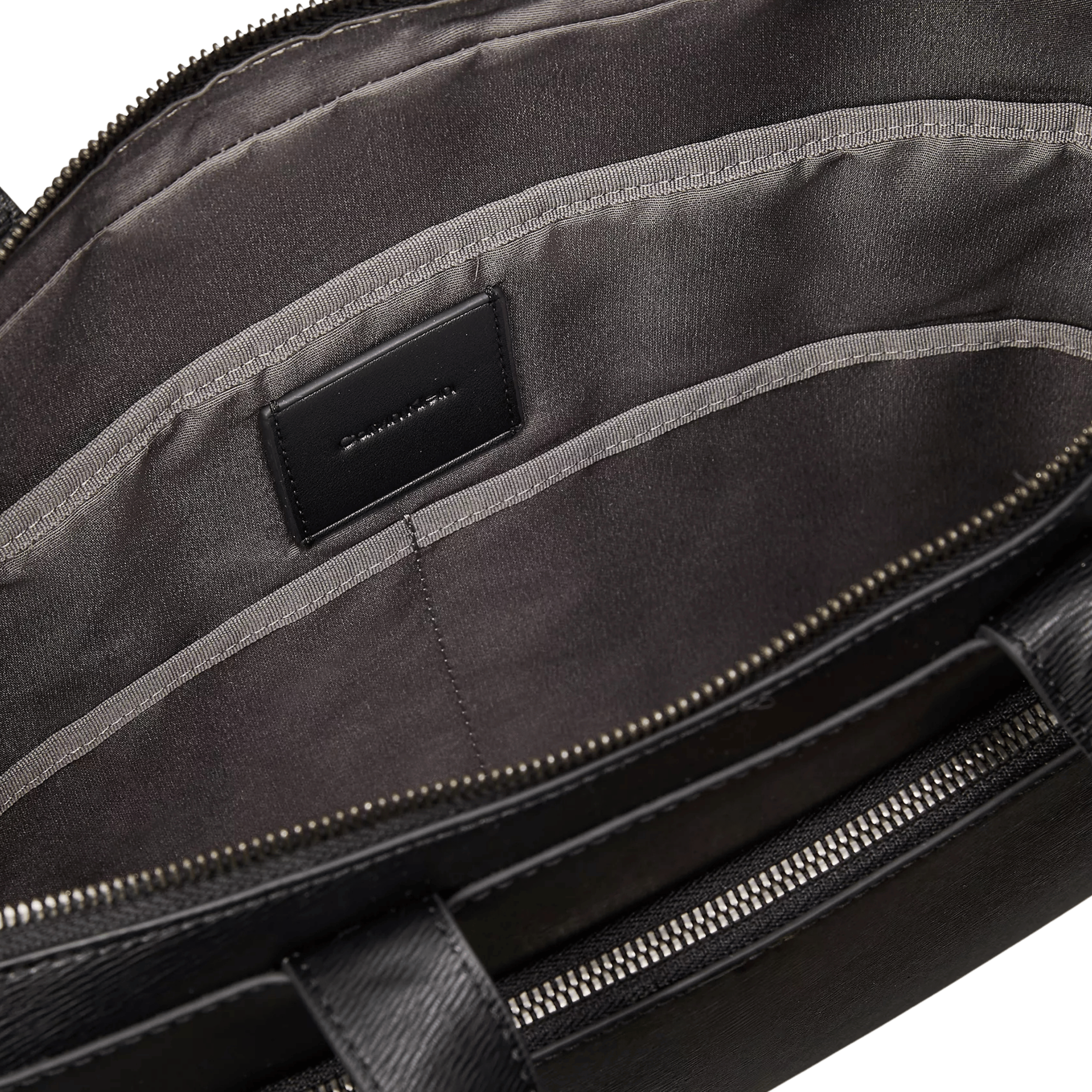 Calvin Klein Men Emblem Logo Slim Commuter Bag - Black