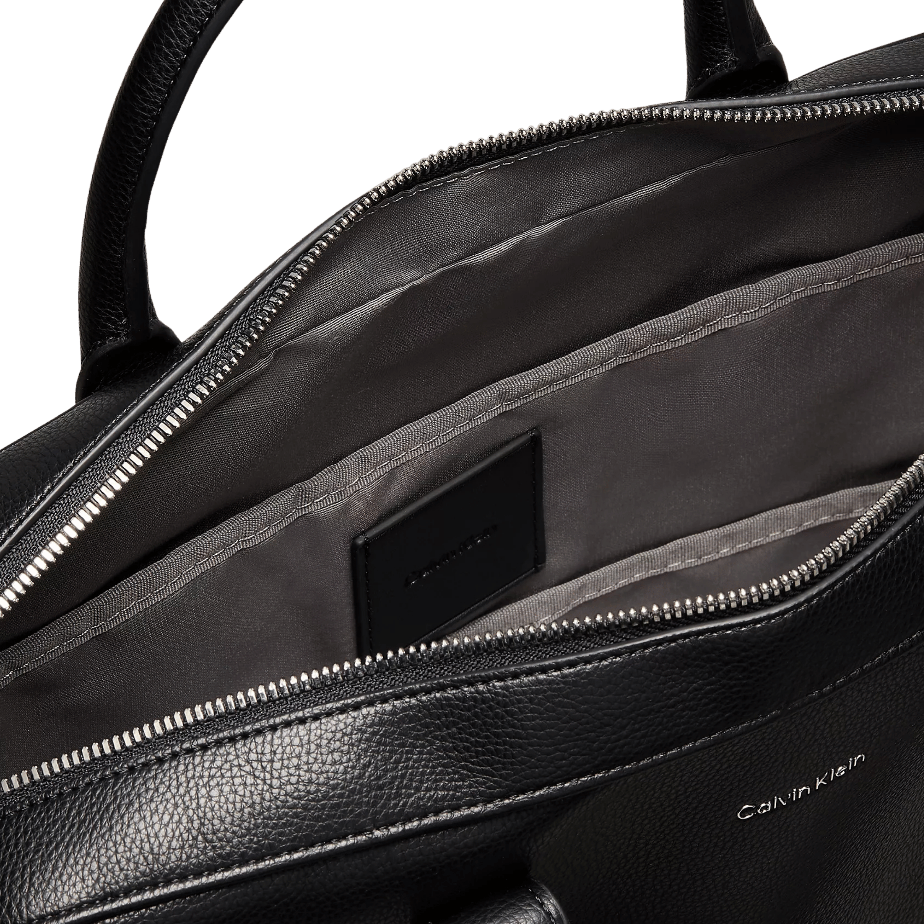 Calvin Klein Men Raised Logo Commuter Bag - Black