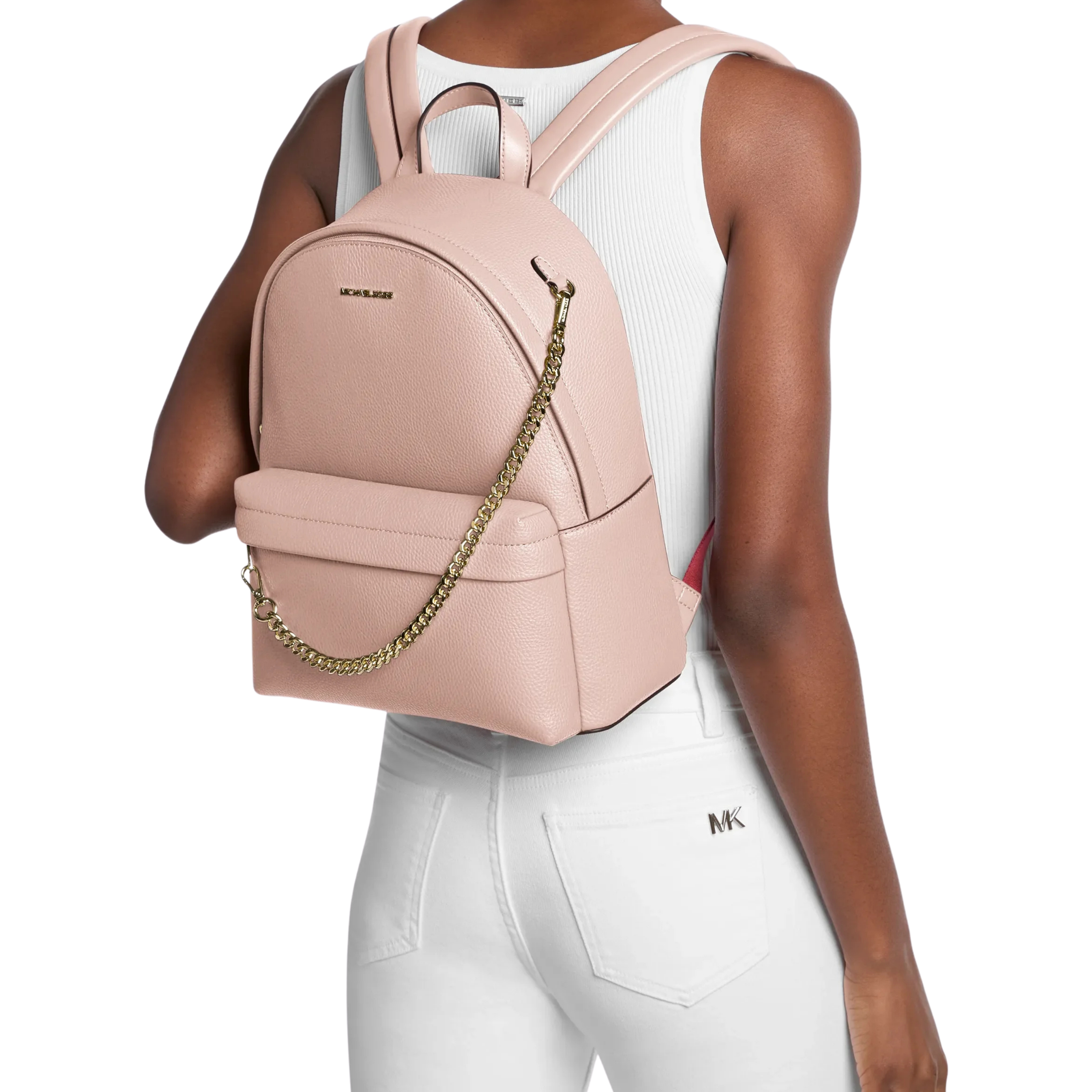Michael Kors Women Slater Medium Backpack - Powder Blush