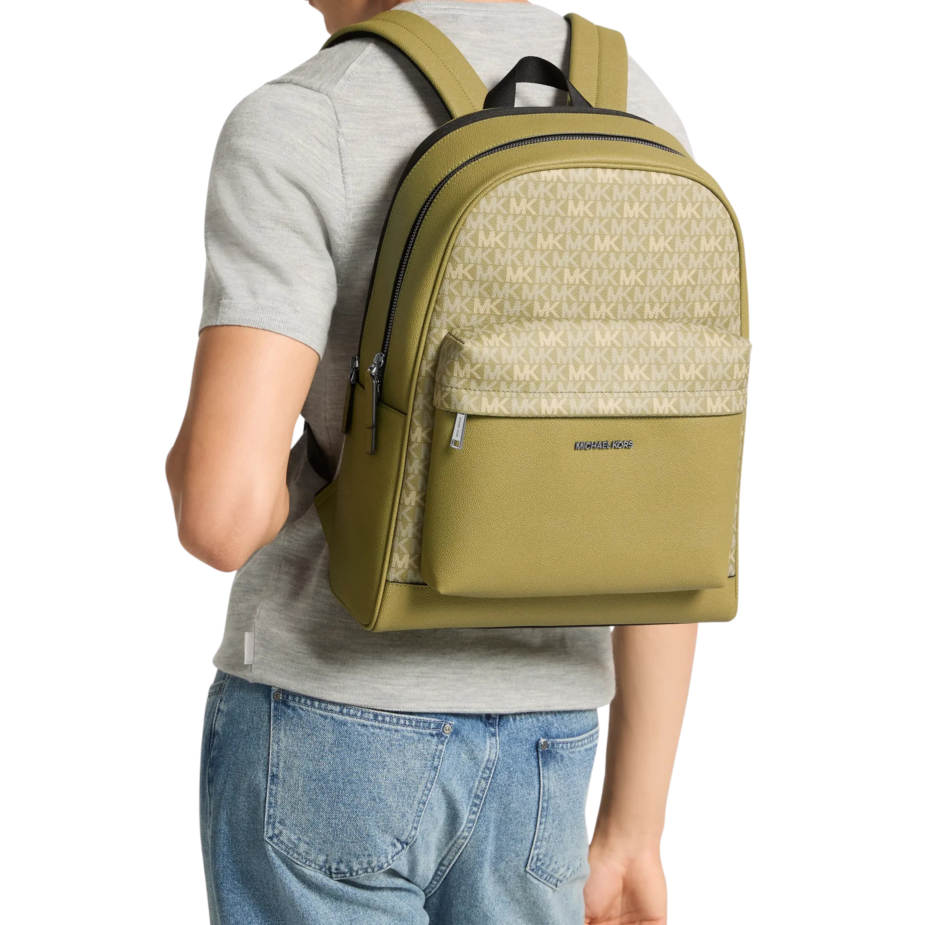 Michael Kors Men Pacey Signature Logo Backpack - Oregano