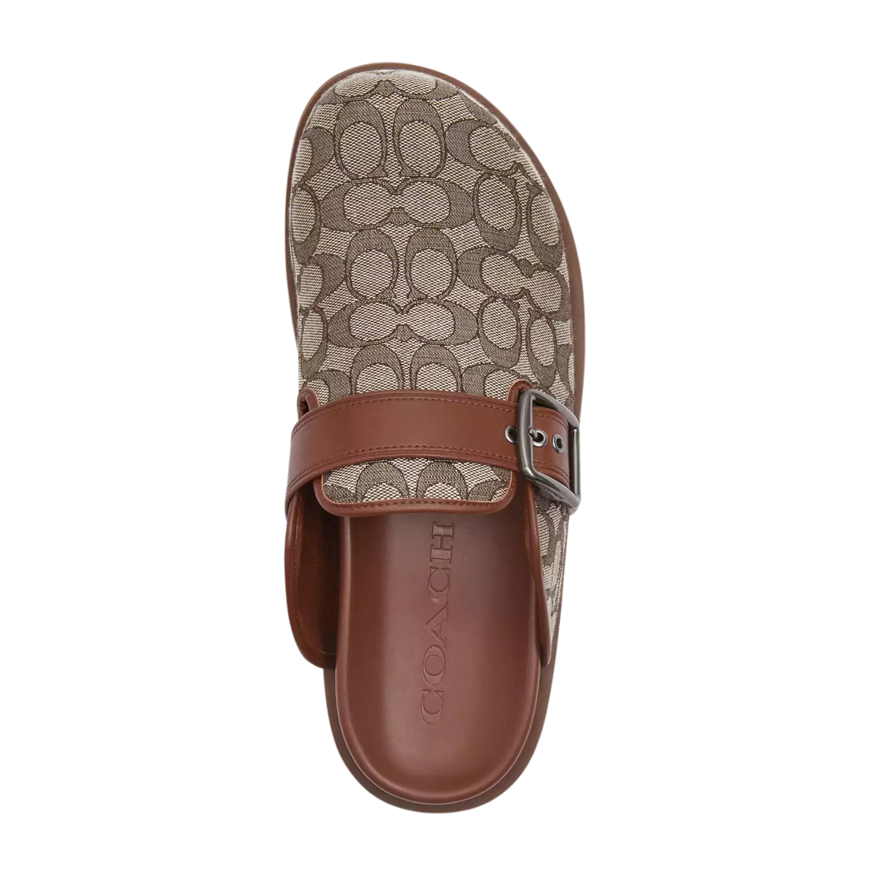 Coach Men's Buckle Clog - Oak Vintage Brown