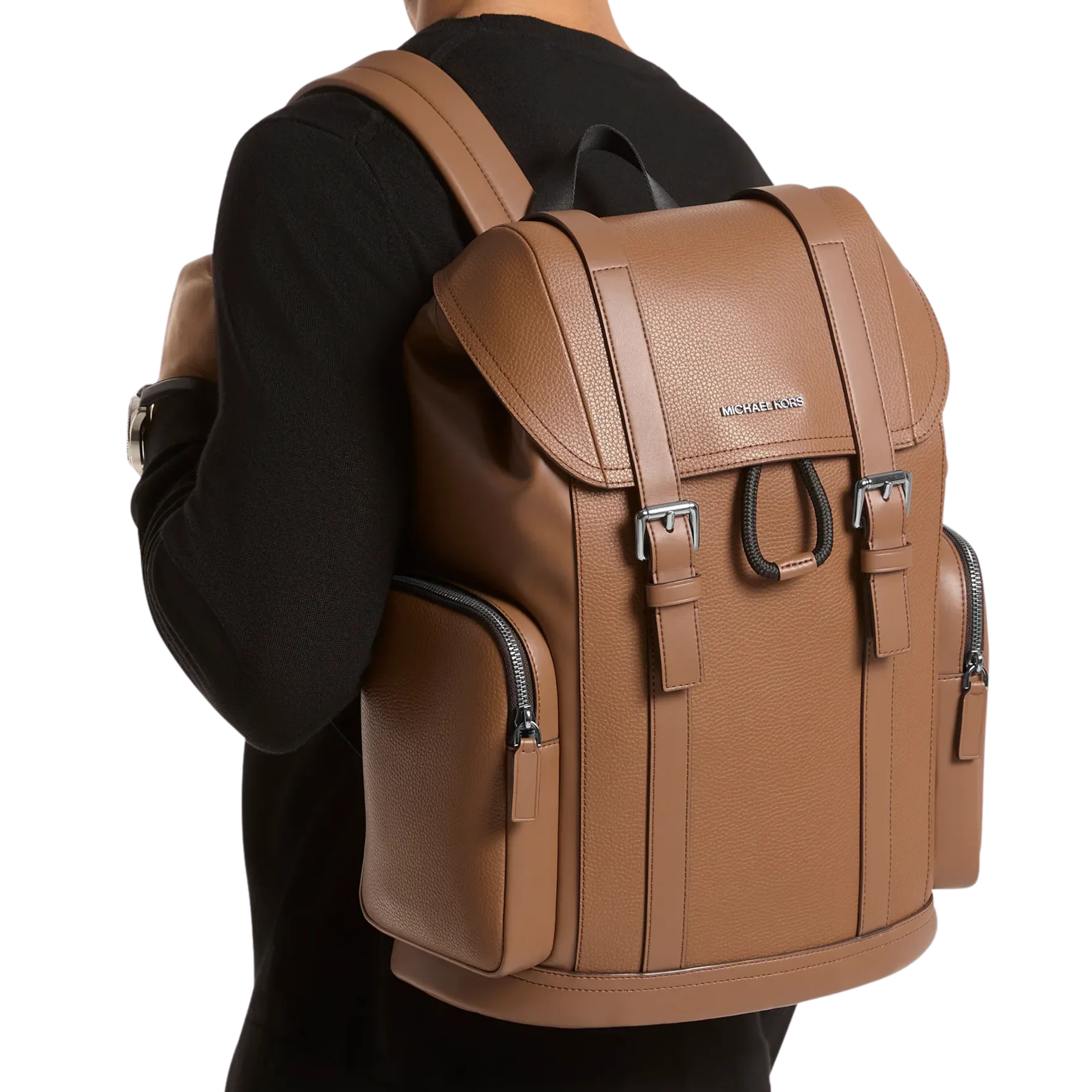 Michael Kors Men Cooper Pebbled Leather Backpack - Luggage