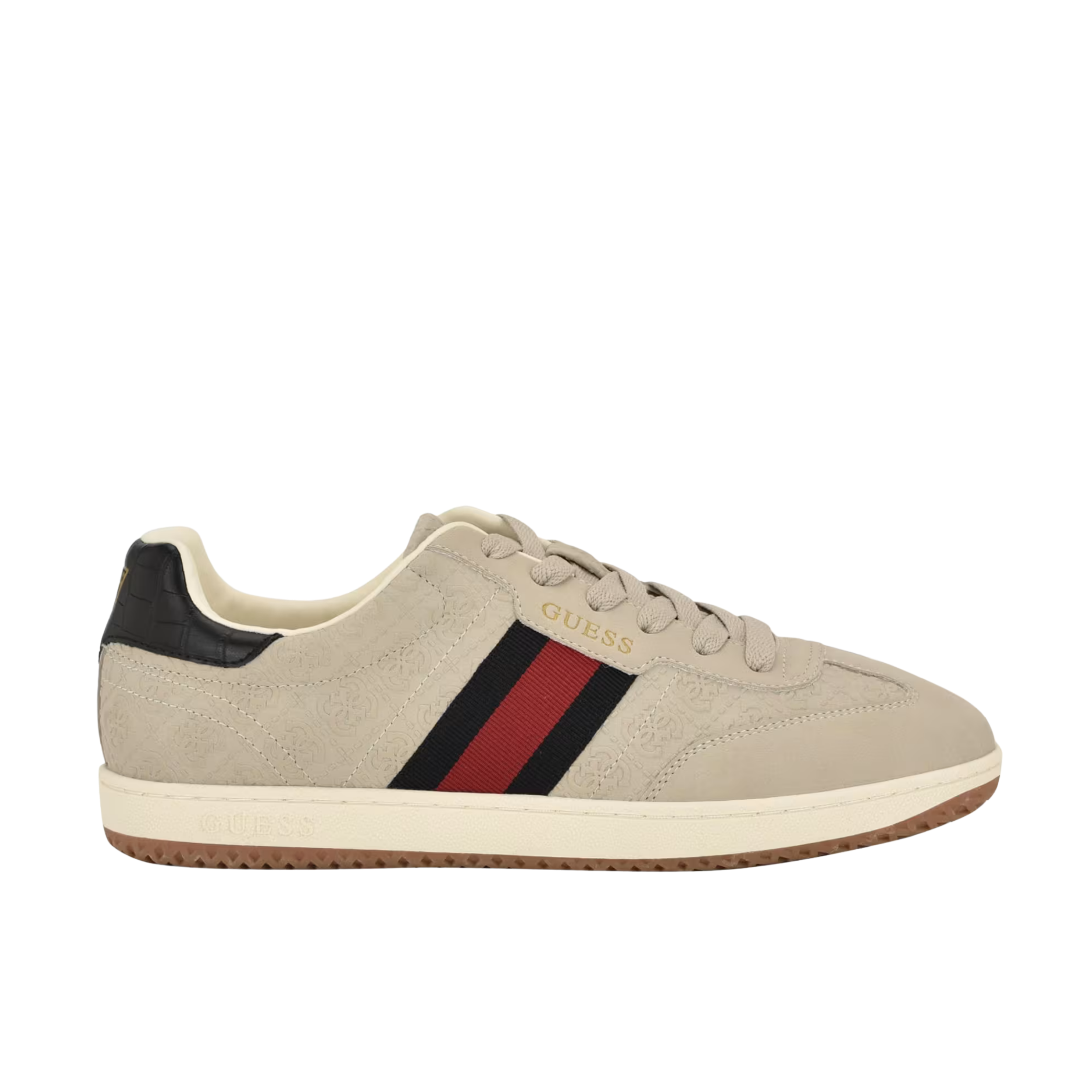 Guess Men Kloane Striped Quattro G Sneakers - Medium Natural 101