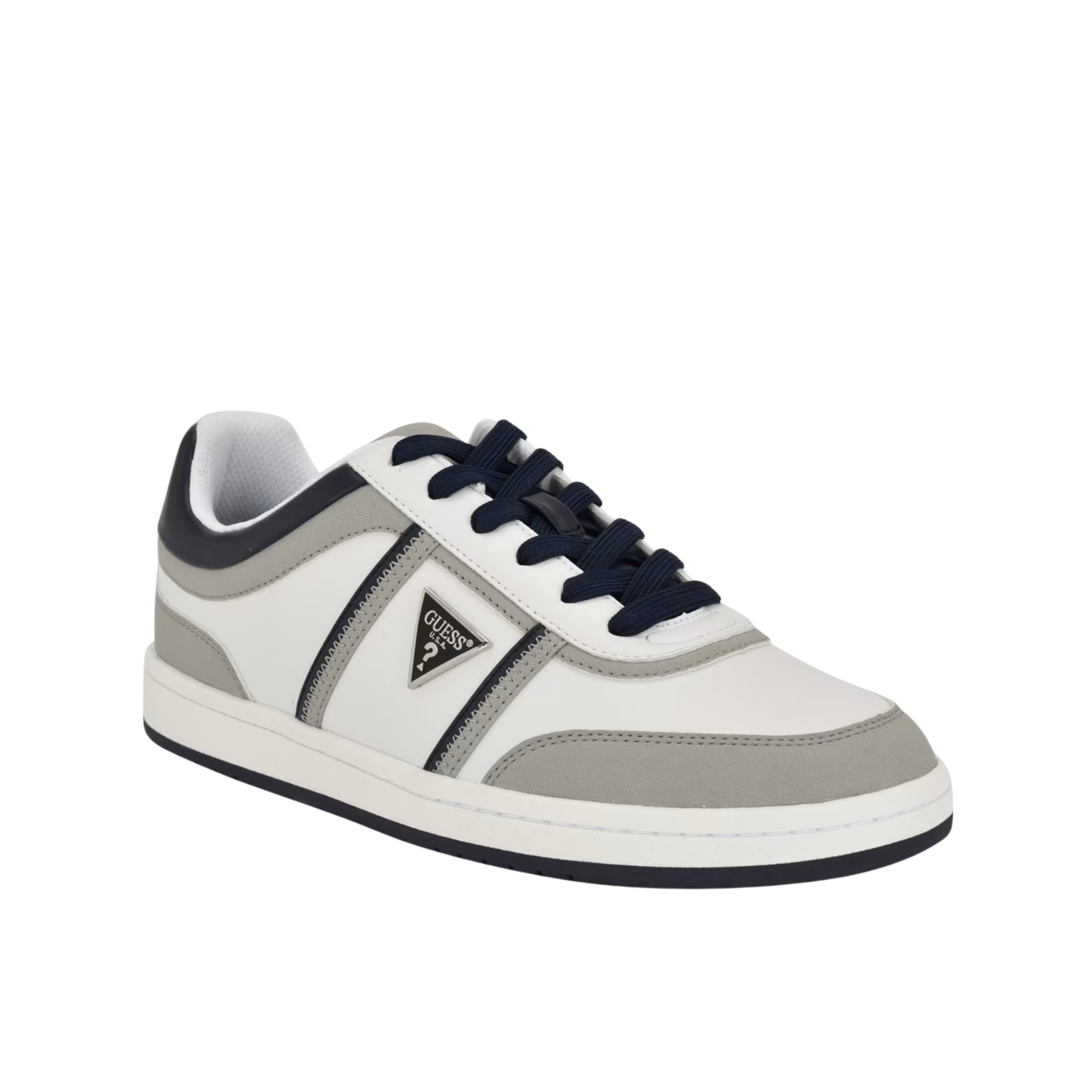 Guess Men Lasen Low Top Sneakers - Medium Grey
