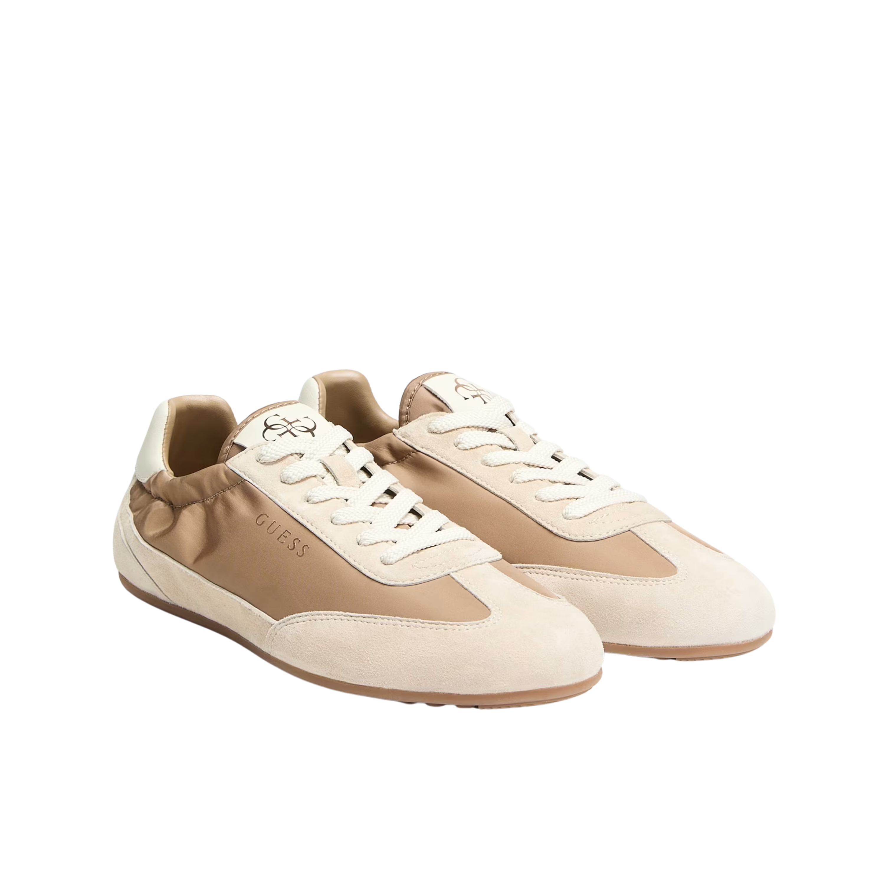 Guess Women Faux Leather Sneakers - Medium Natural