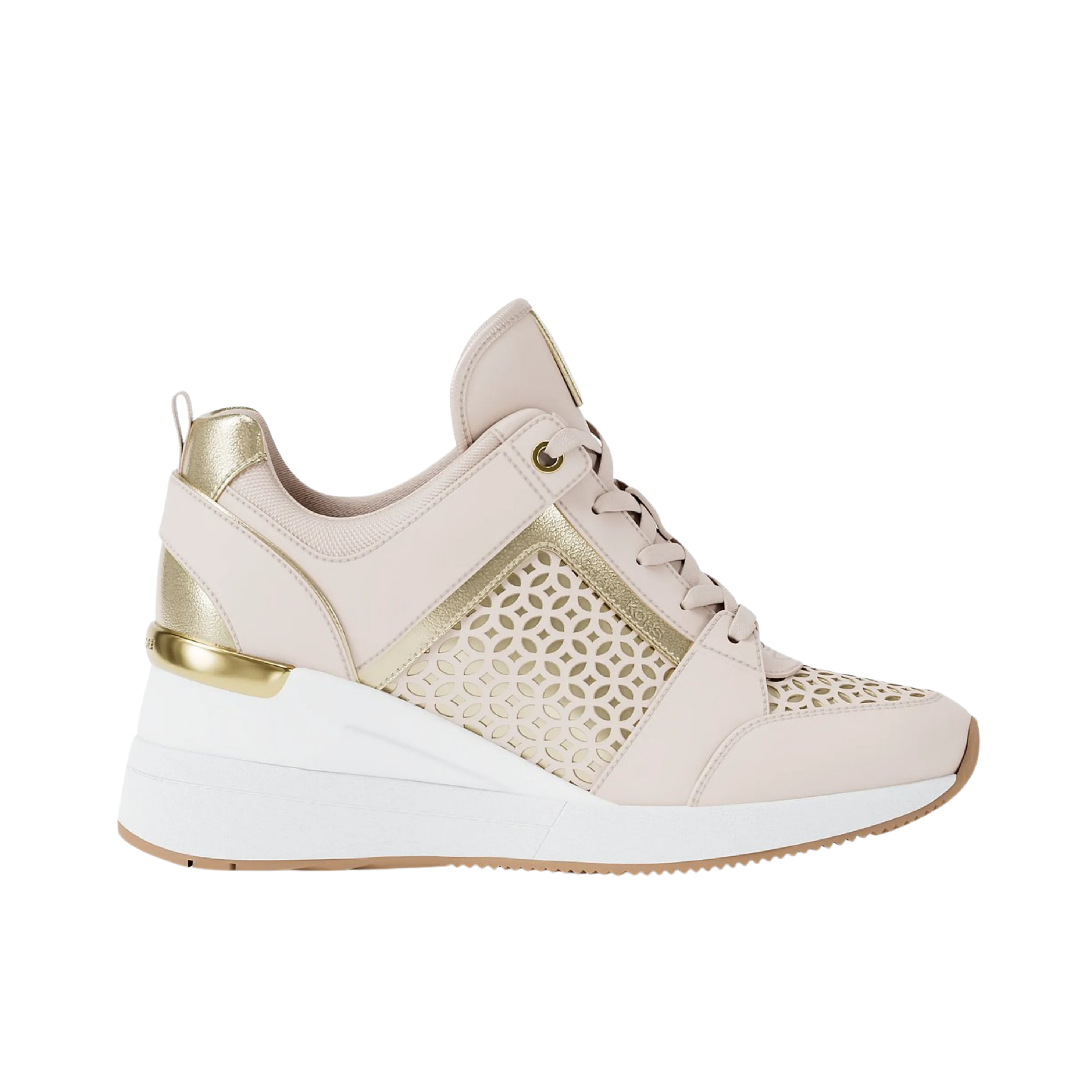 Michael Kors Women Georgie Perforated Trainer - Pale Gold