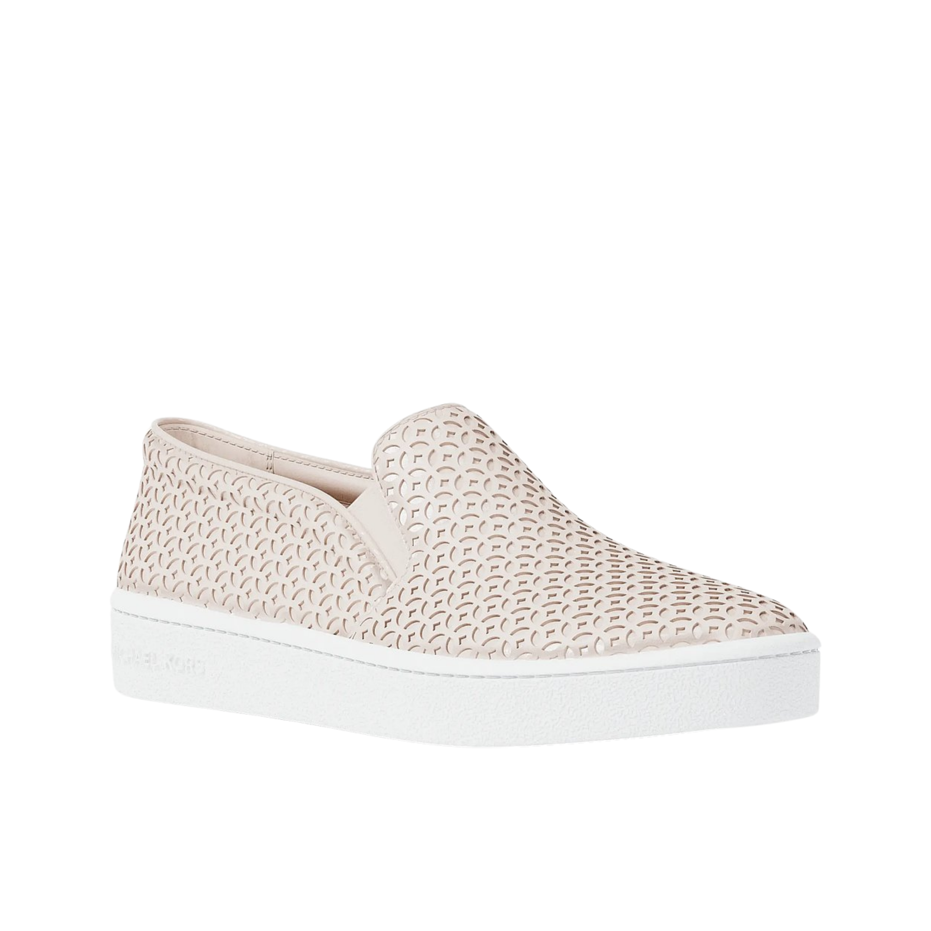 Michael Kors Women Keaton Perforated Slip On Sneaker - LT Cream