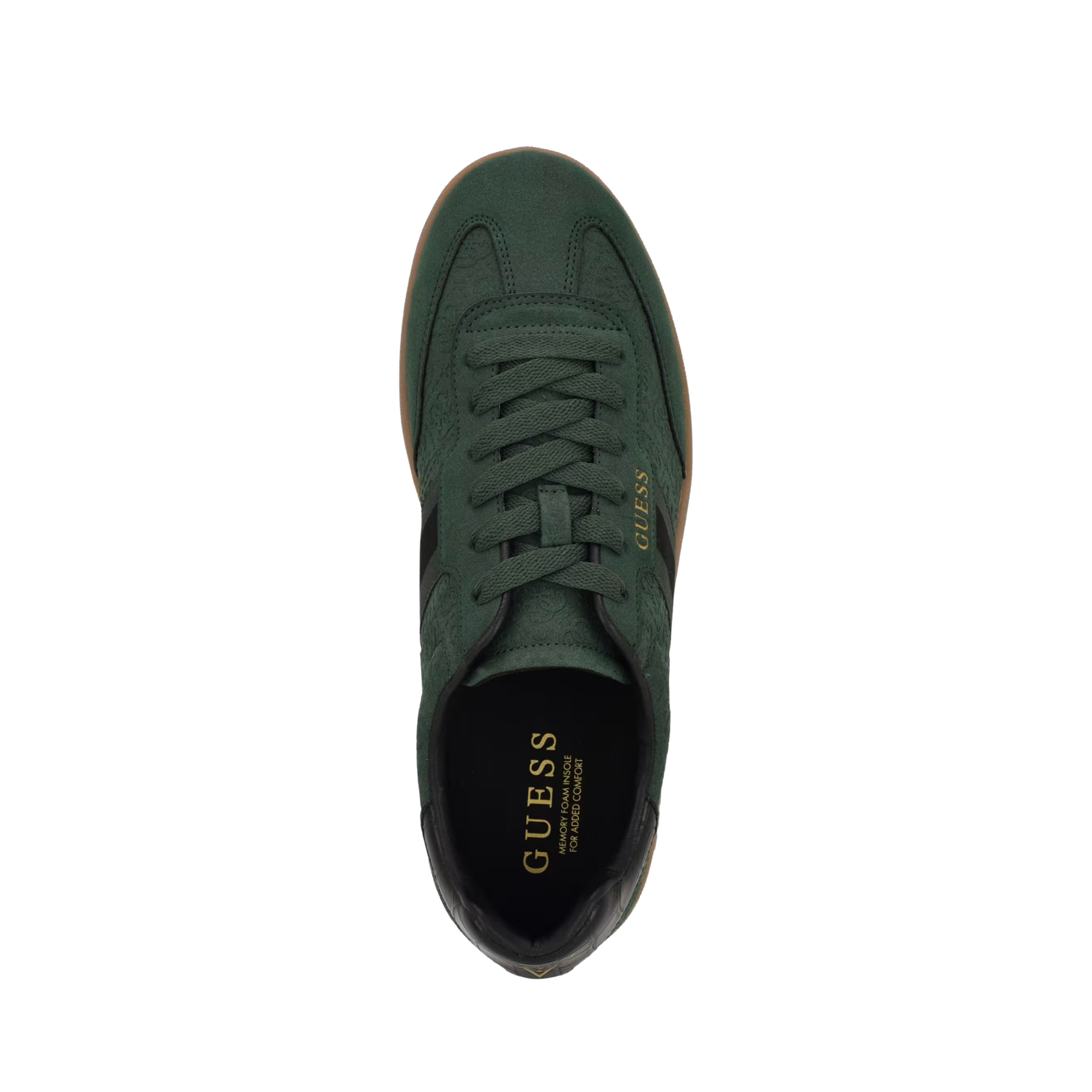 Guess Men Kloane Striped Quattro G Sneakers - Dark Green