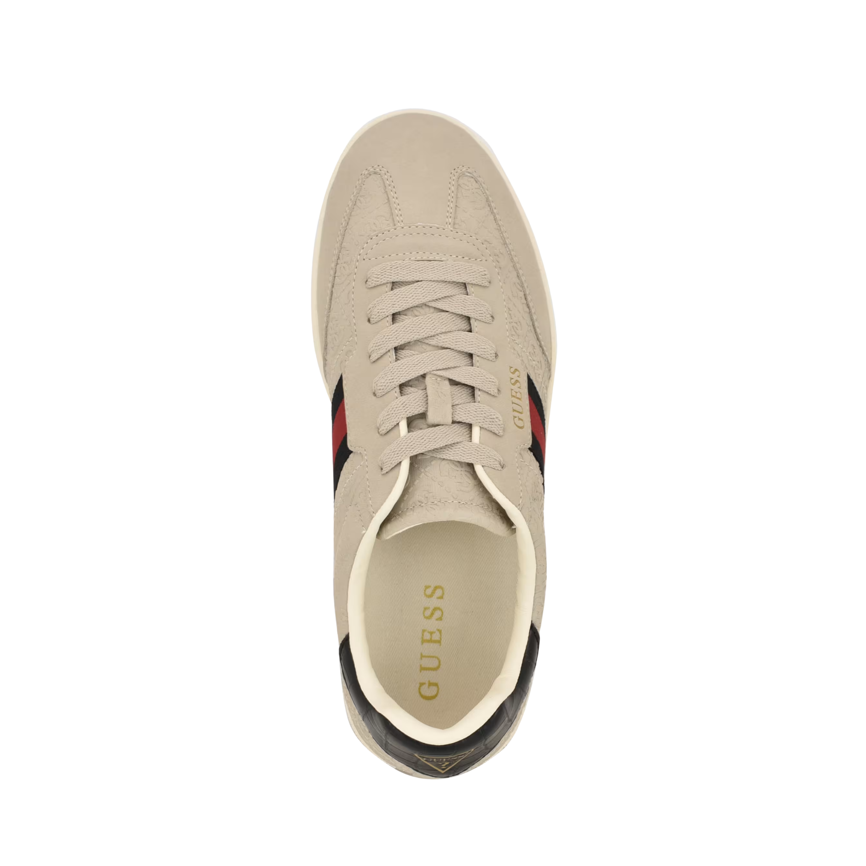 Guess Men Kloane Striped Quattro G Sneakers - Medium Natural 101