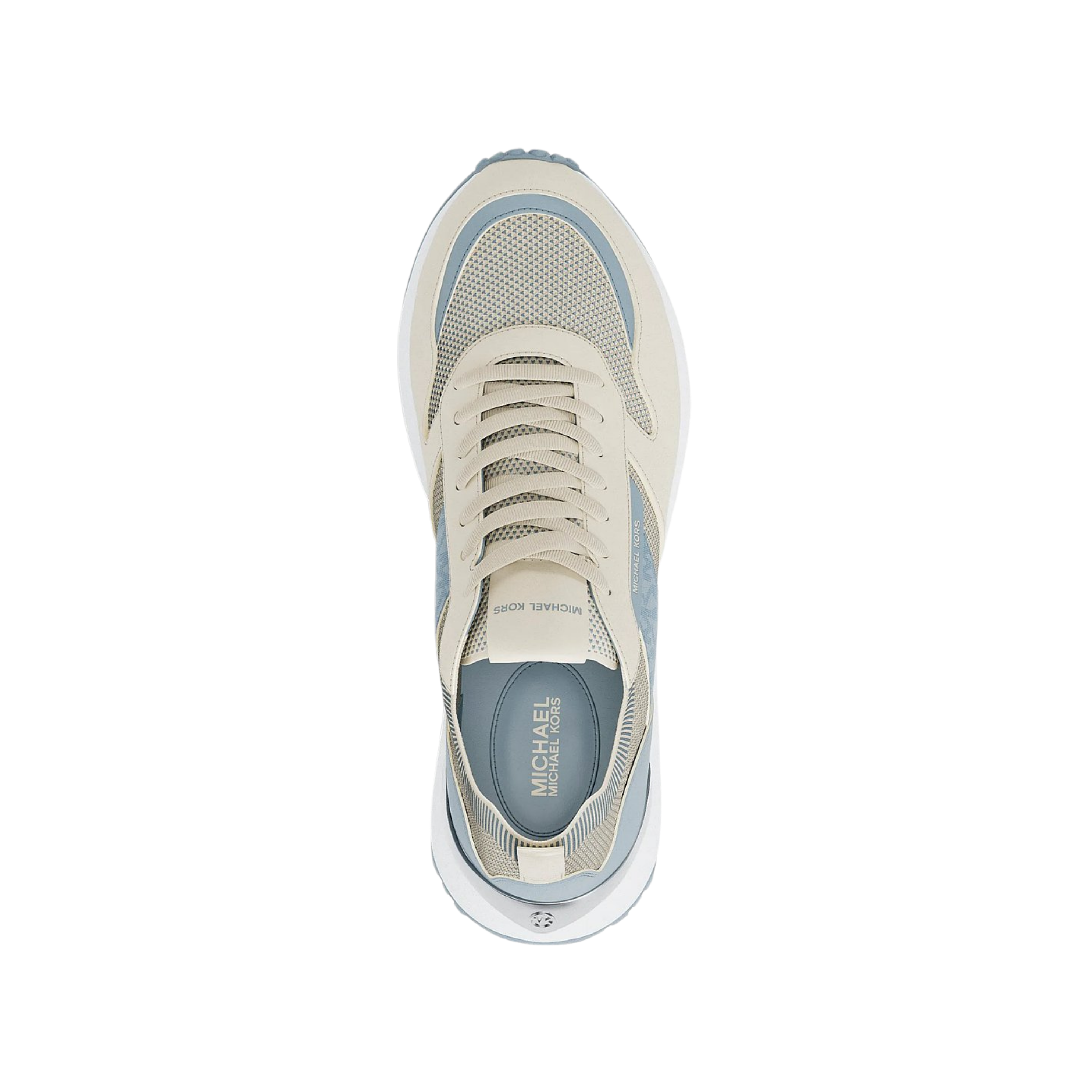 Michael Kors Women Jesse Mixed-Media Trainer - Pale Ocean