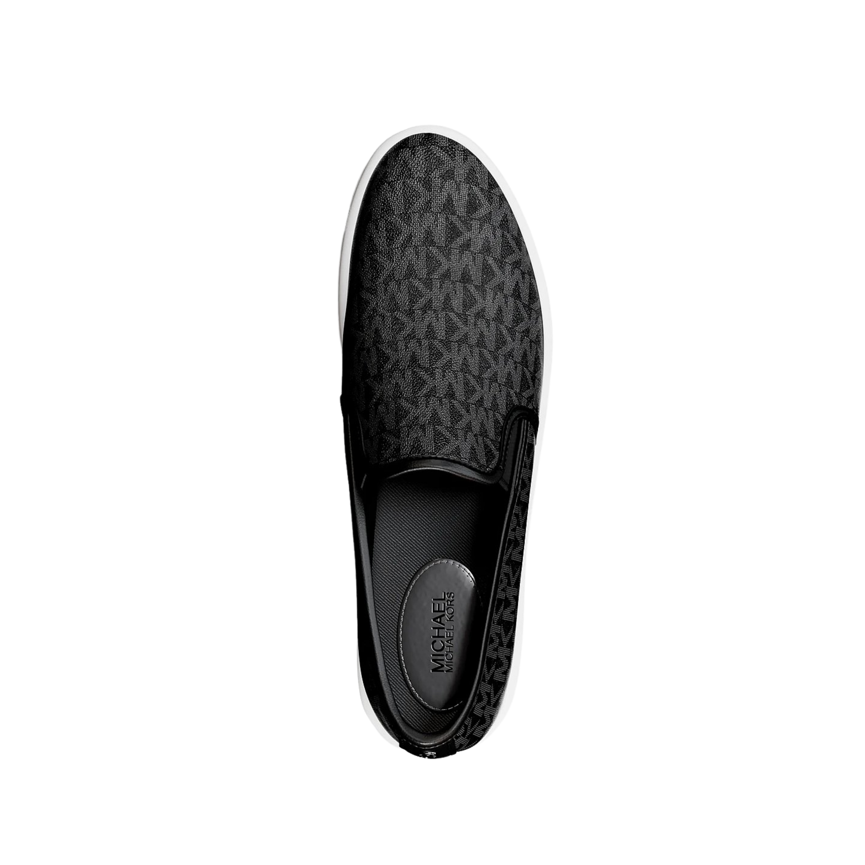 Michael Kors Women Teddi Signature Logo Slip On Sneaker - Black