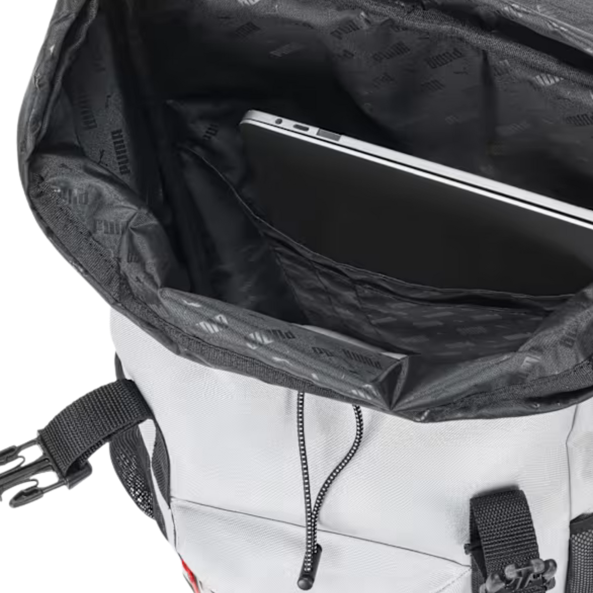 Puma Men Flap Top Backpack - Grey Red
