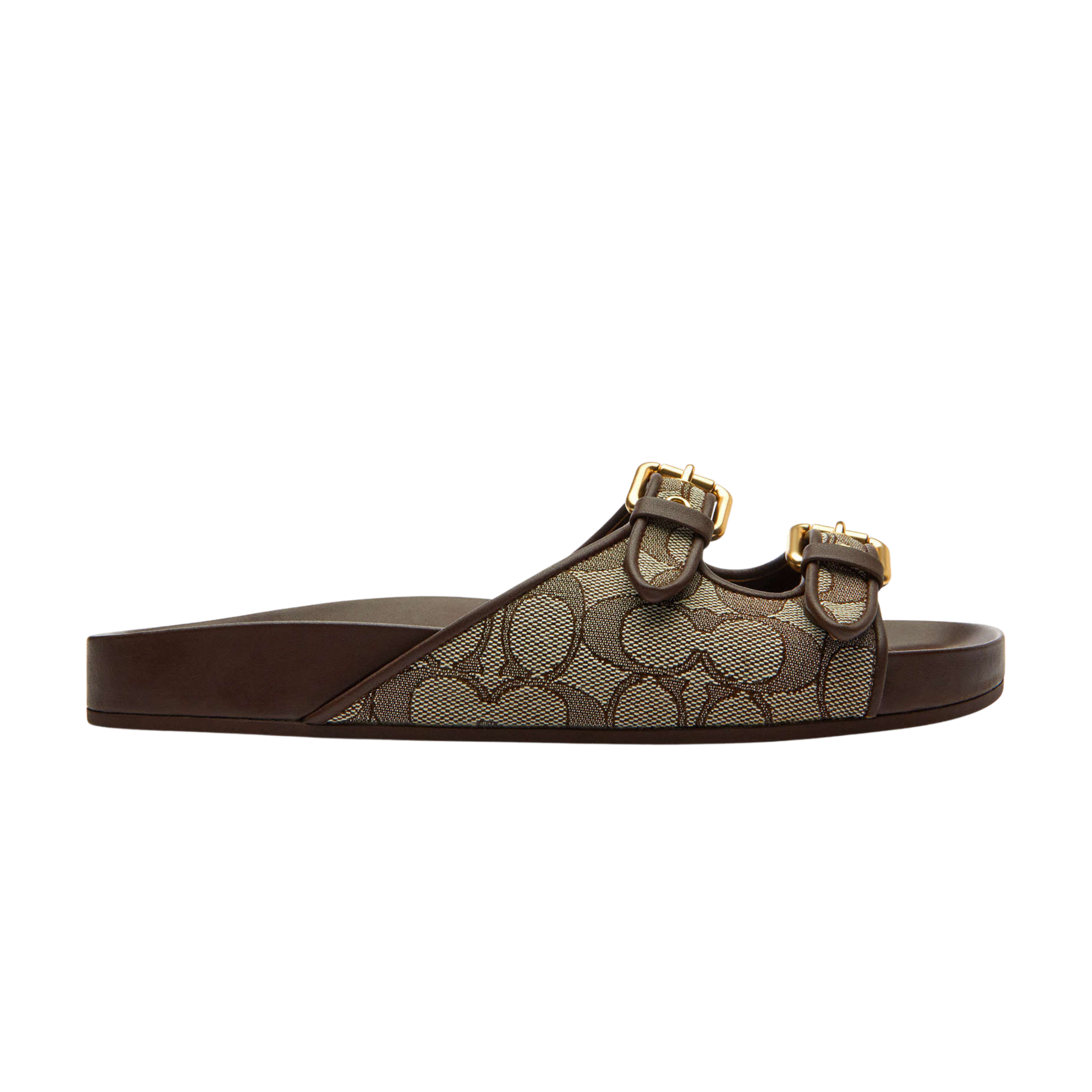 Coach Women's Two Band Buckle Sandal - Oak Maple