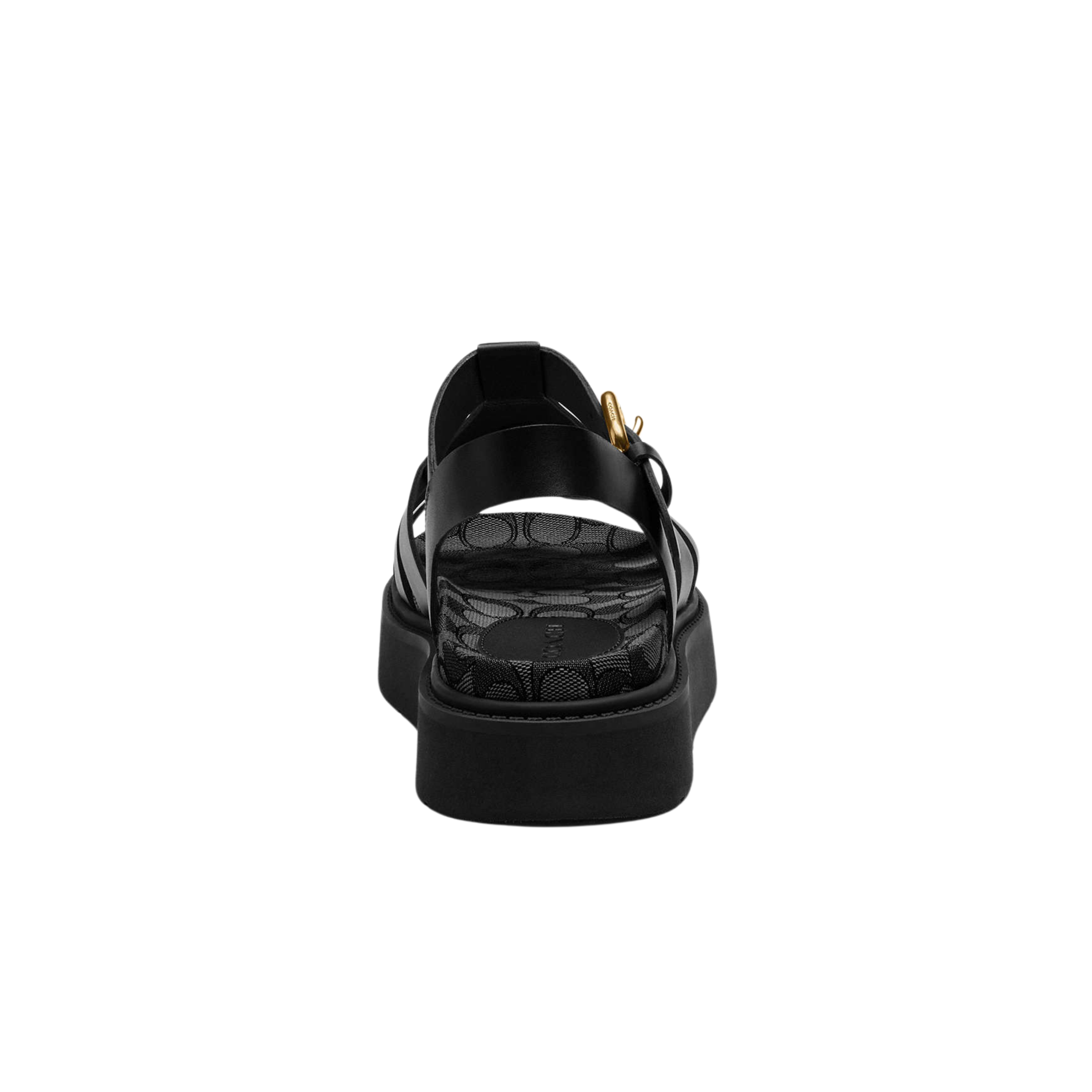 Coach Women's Lucy Lug Sole Sandal - Black Smoke