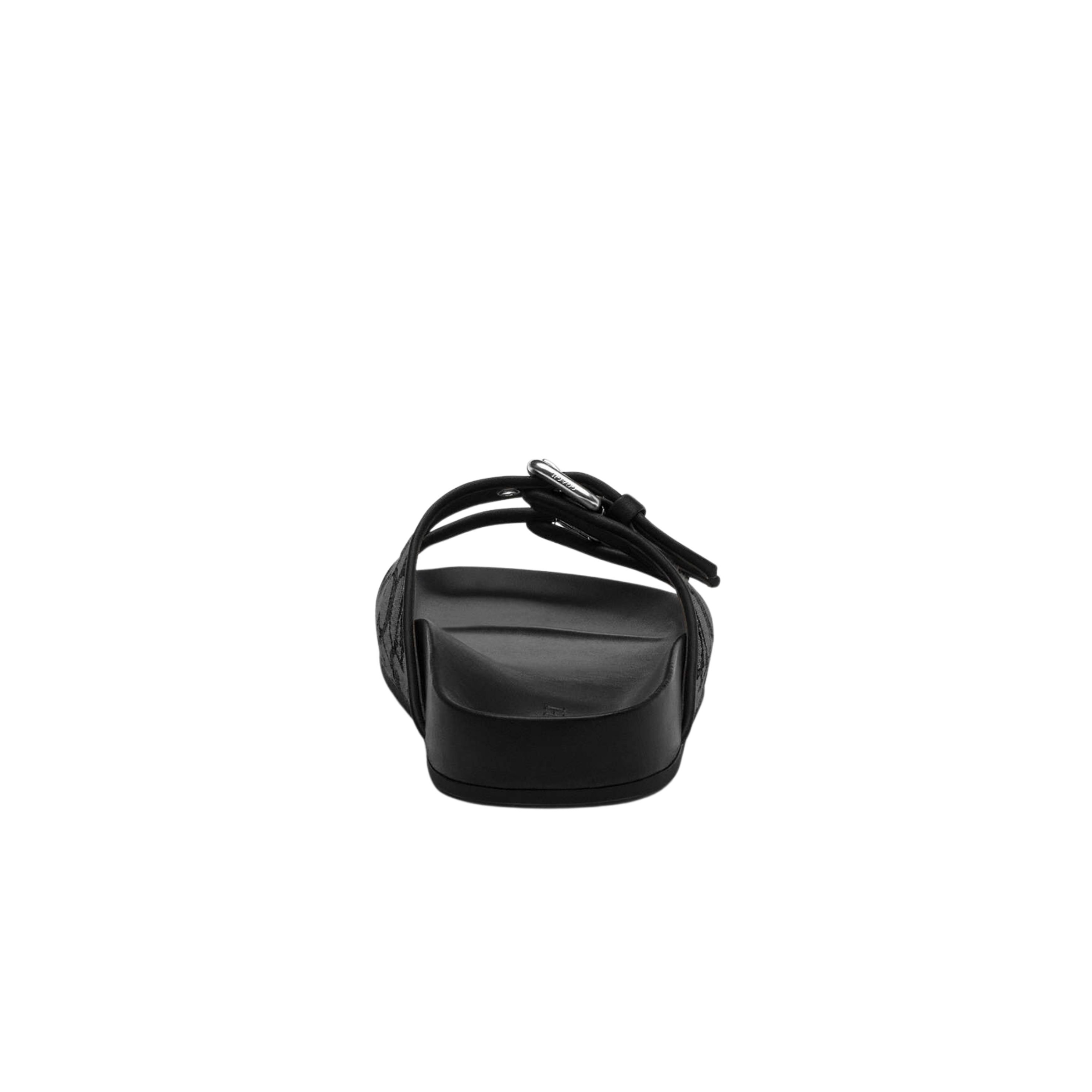 Coach Women's Two Band Buckle Sandal - Charcoal Black