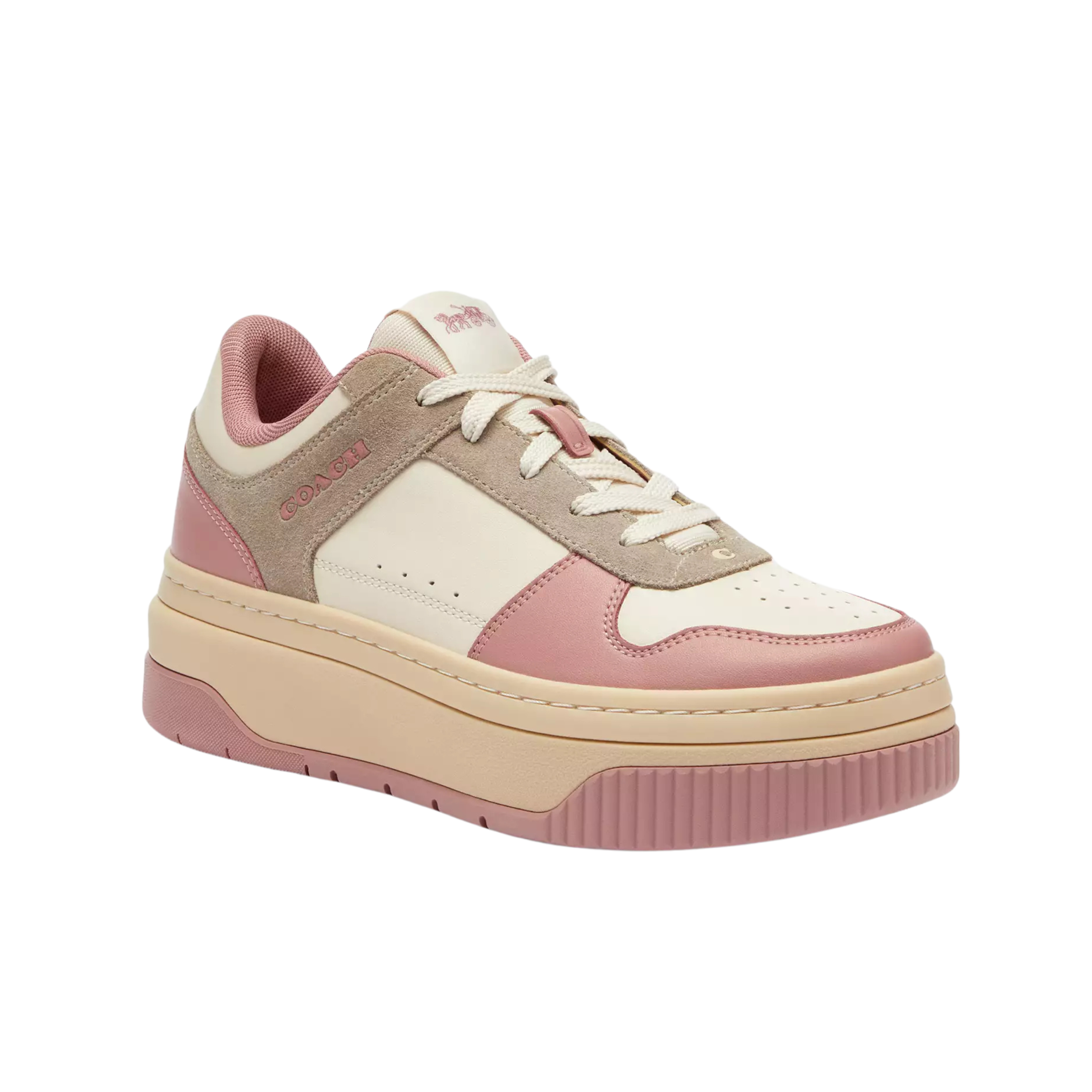 Coach Women's Platform Sneaker - Dusty Pink Multi