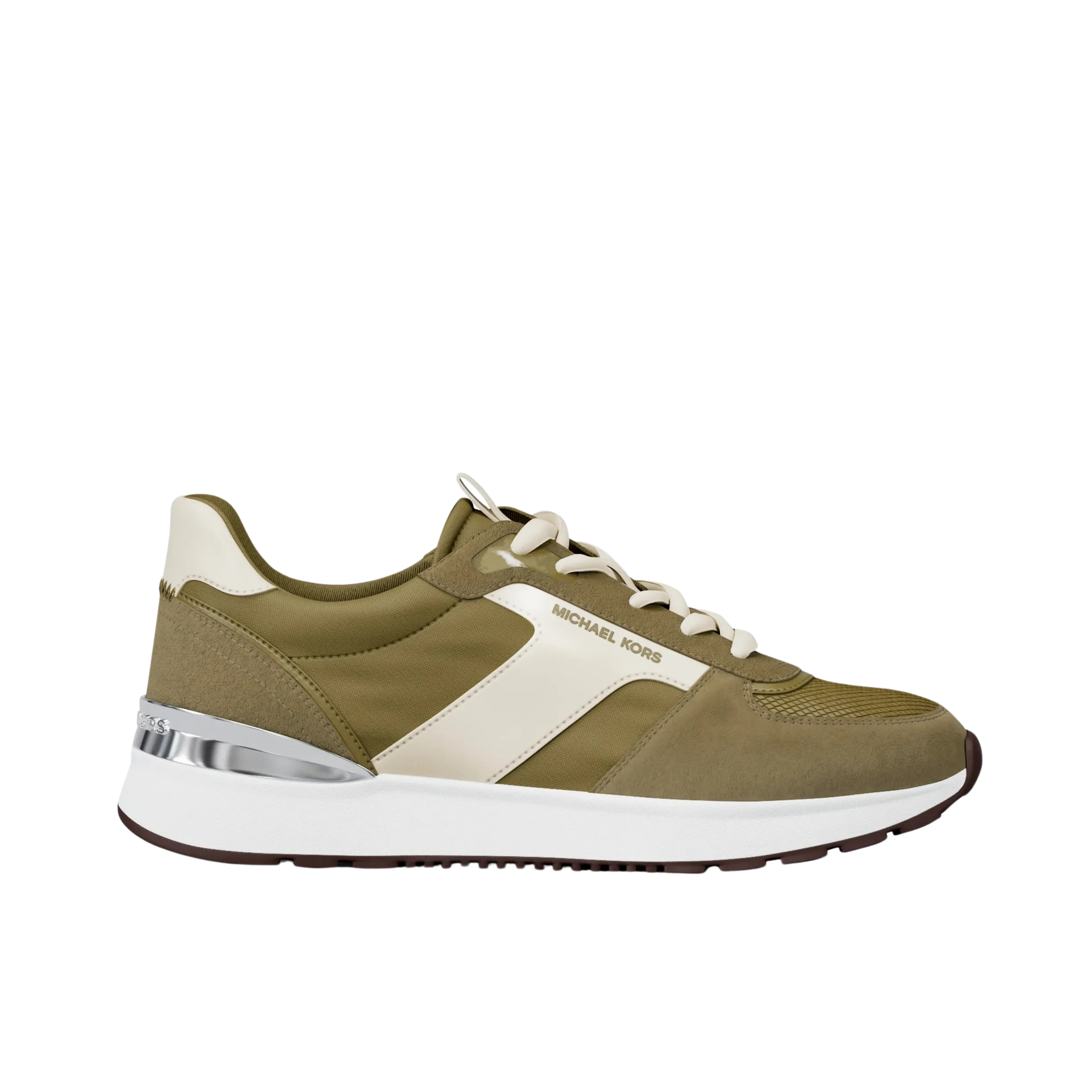 Michael Kors Women Remy Mixed Media Trainer - Oregano
