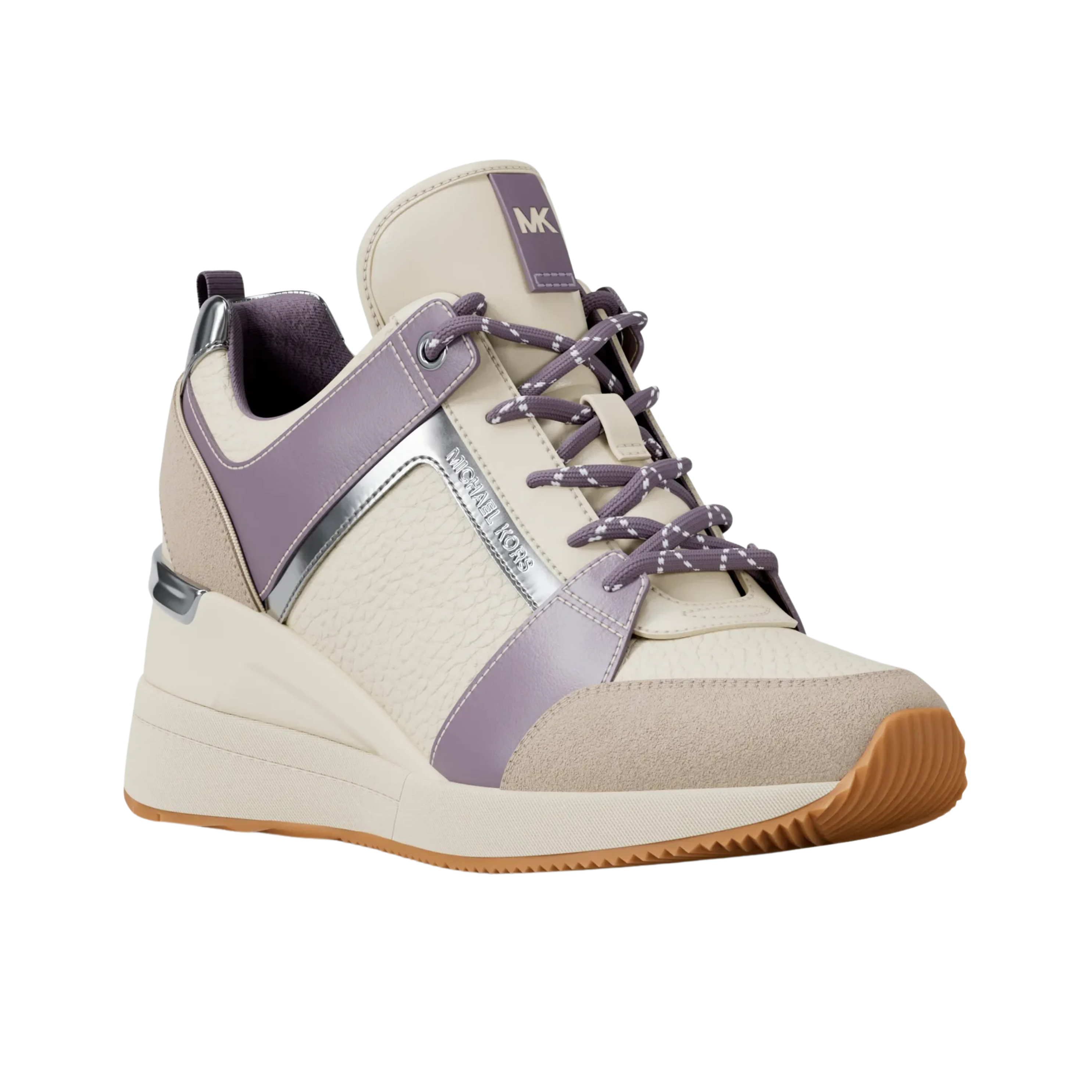 Michael Kors Women Georgie Mixed Media Trainer - Lilac
