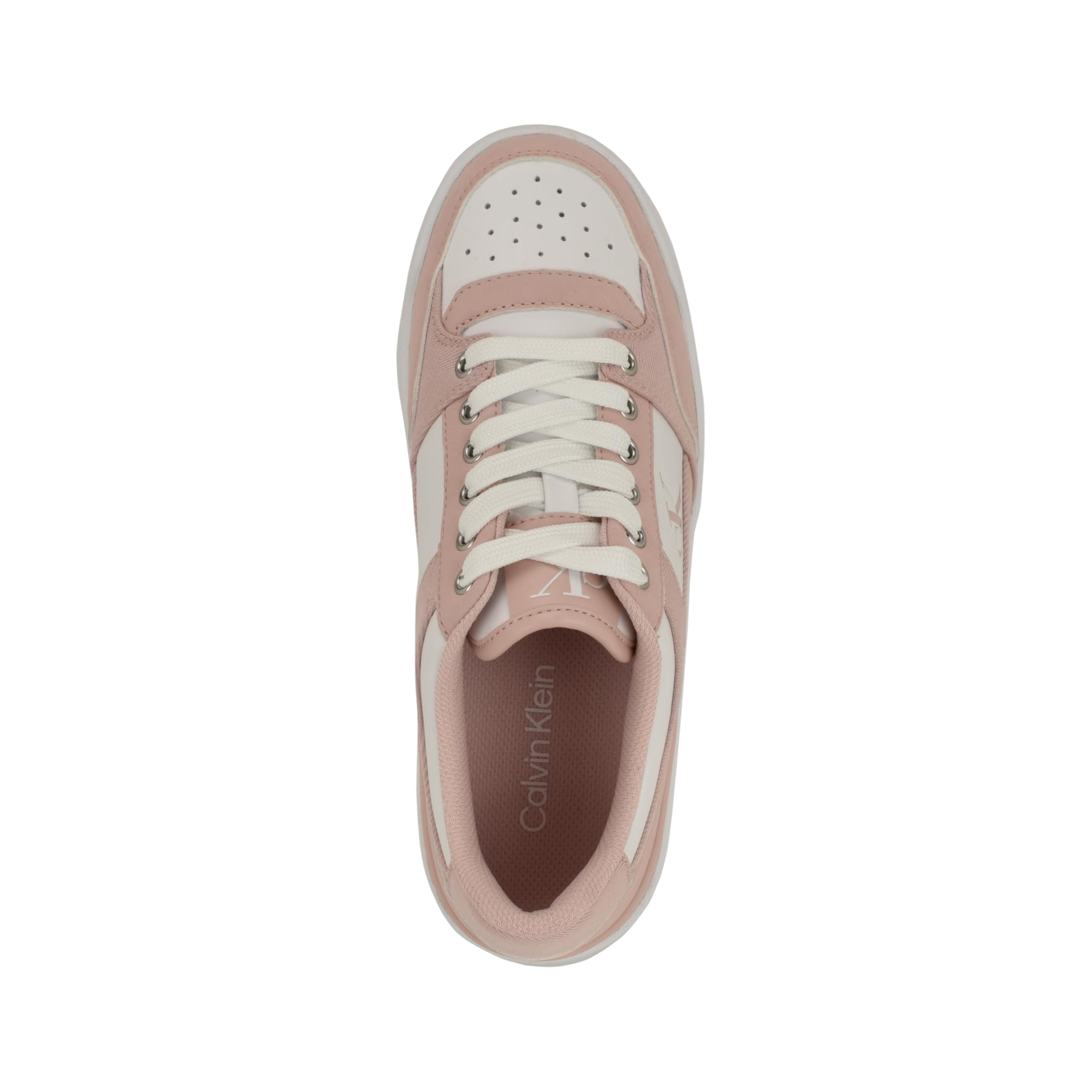 Calvin Klein Women Alondra Sneaker - White Light Pink