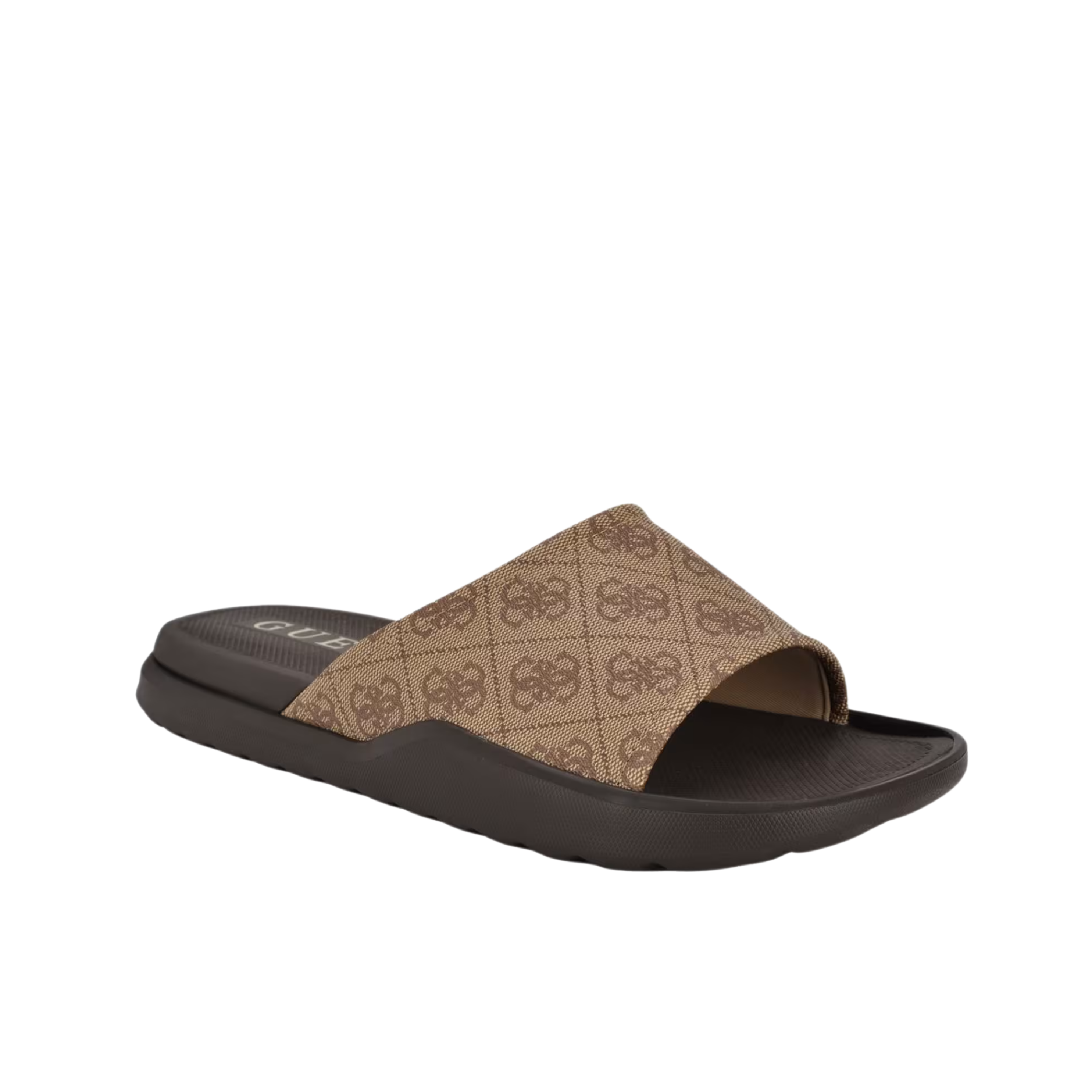 Guess Men Magaria Quattro G Slide Sandals - Light Brown
