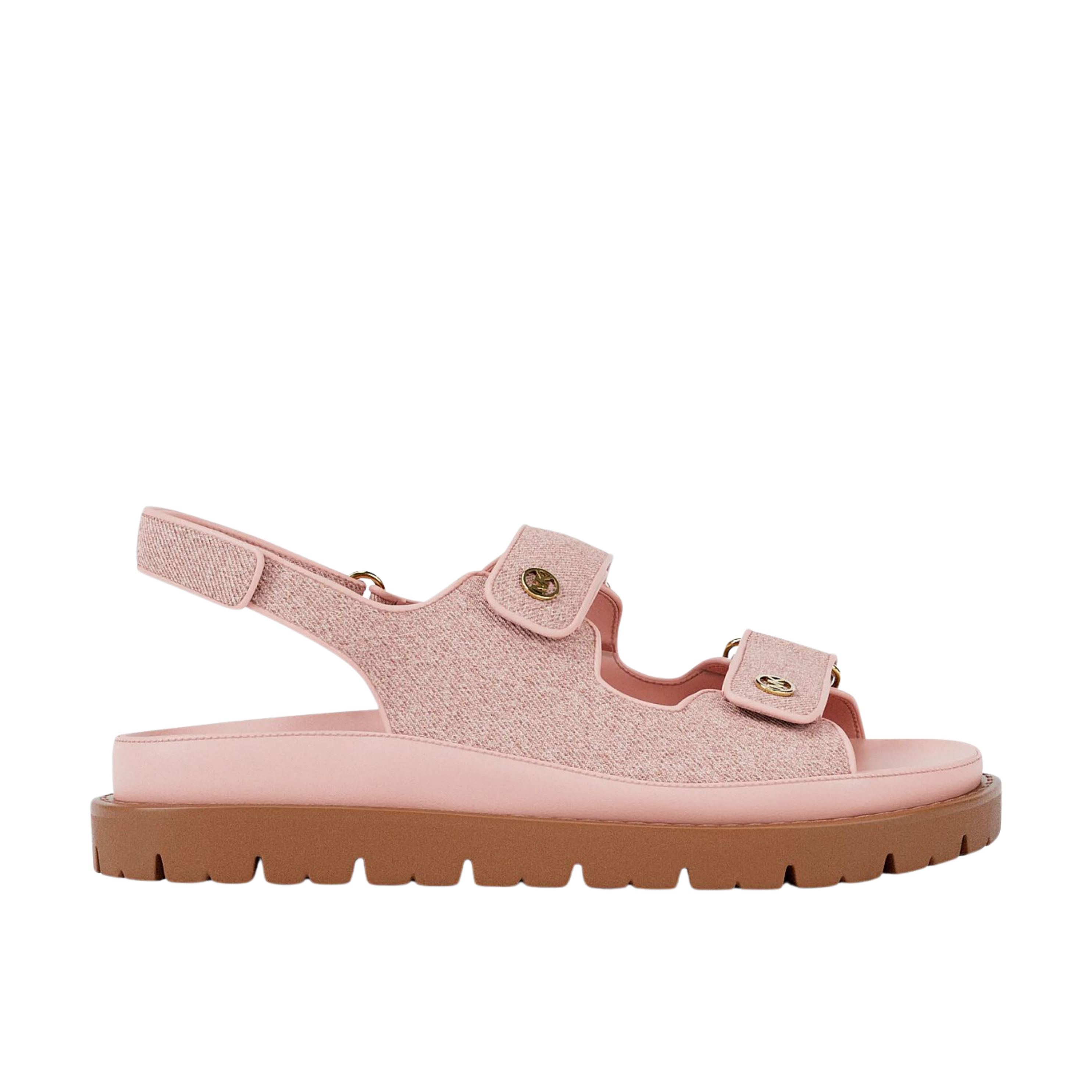 Michael Kors Women Holland Denim Sandal - Powder Blush