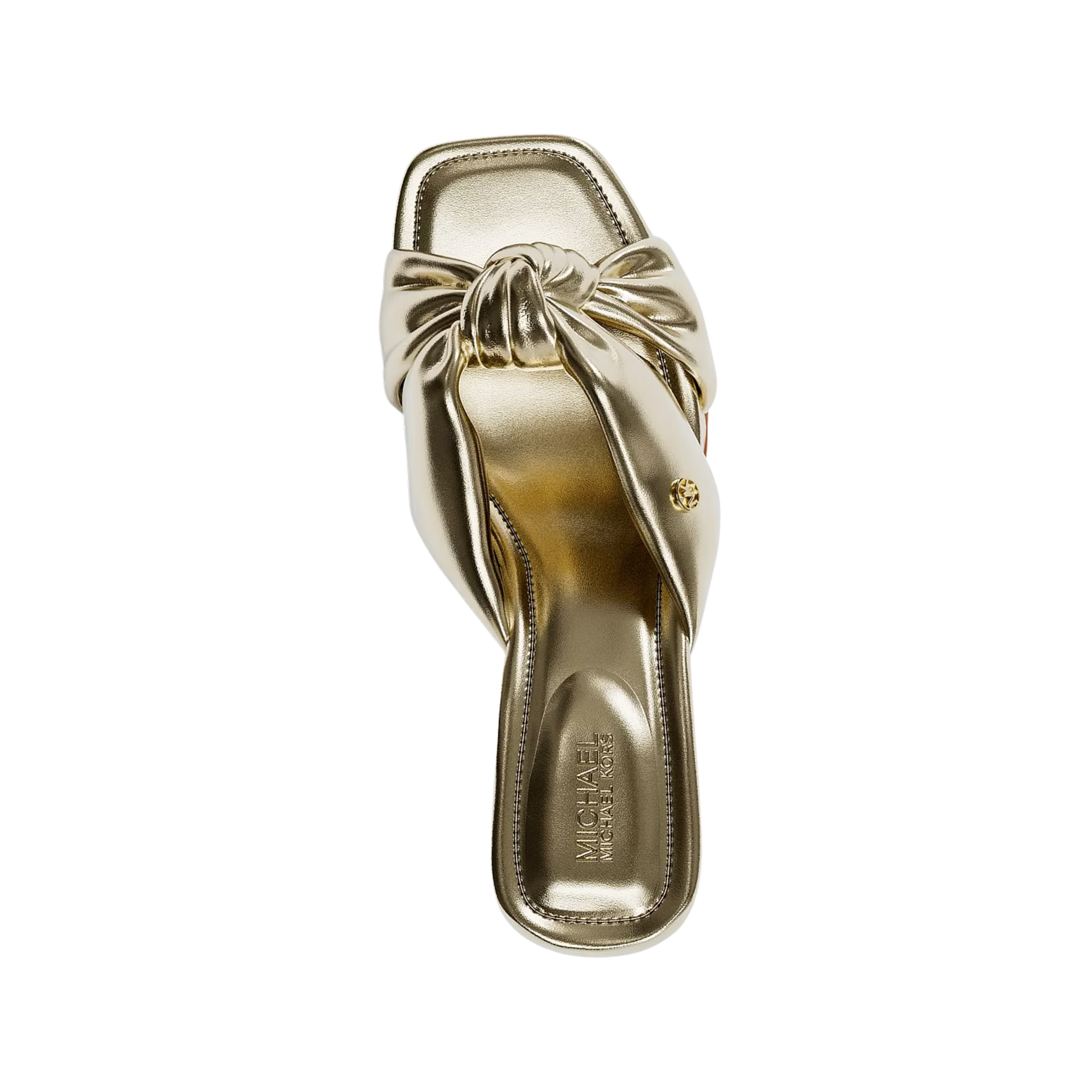 Michael Kors Women Elena Metallic Sandal - Pale Gold