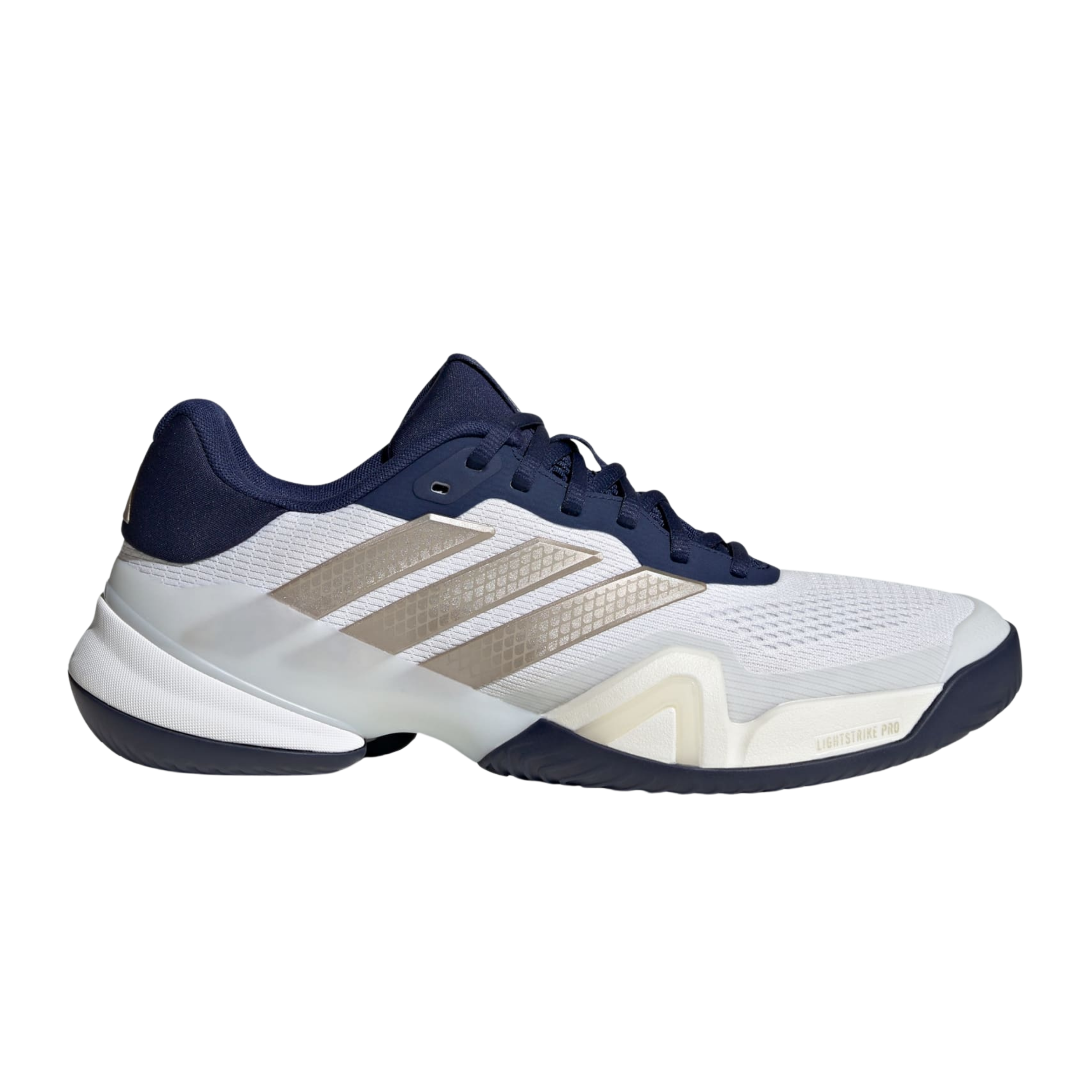 Adidas Men Barricade 14 - Cloud White Cyber Metallic Dark Blue