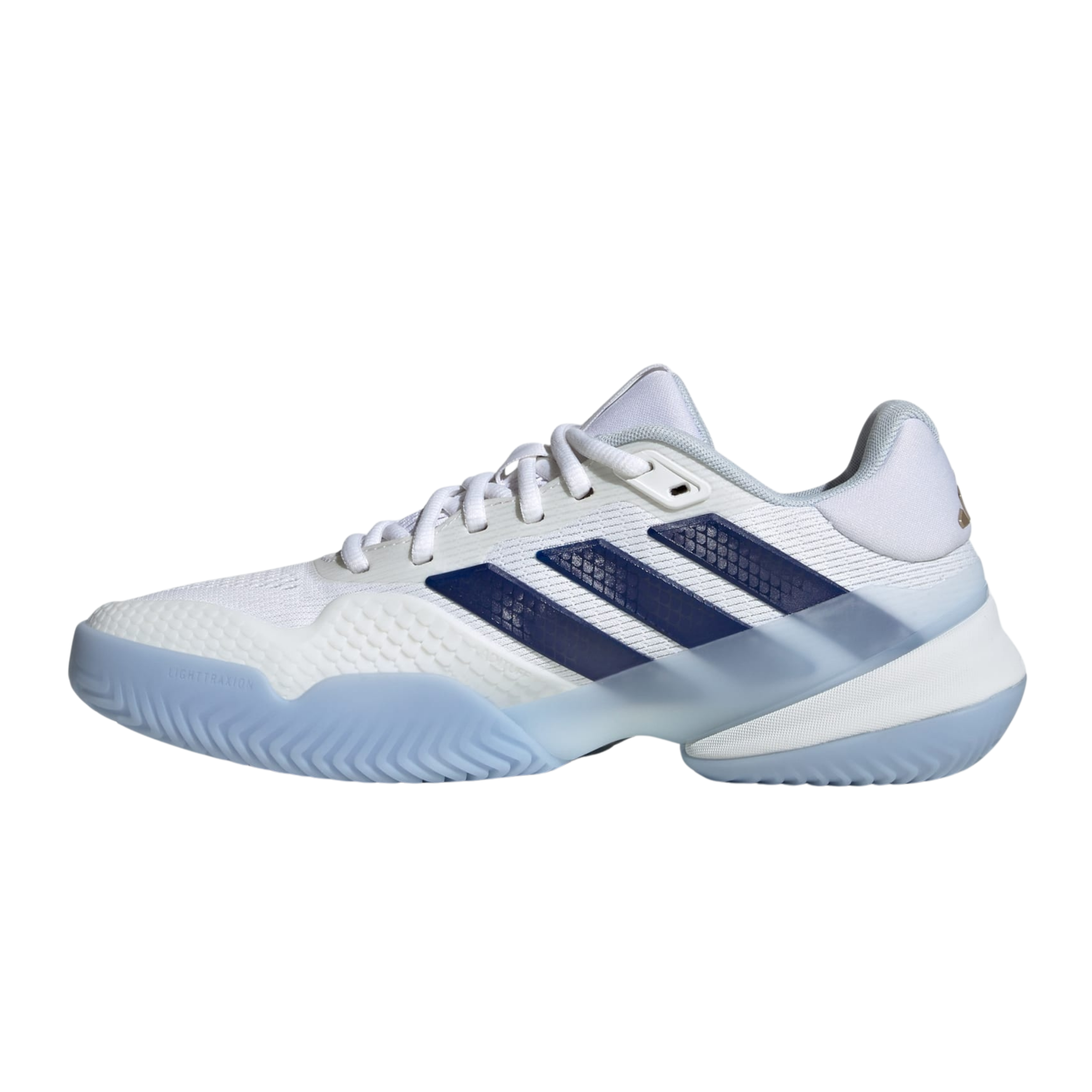 Adidas Women Barricade 14 - Cloud White Cyber Metallic Dark Blue