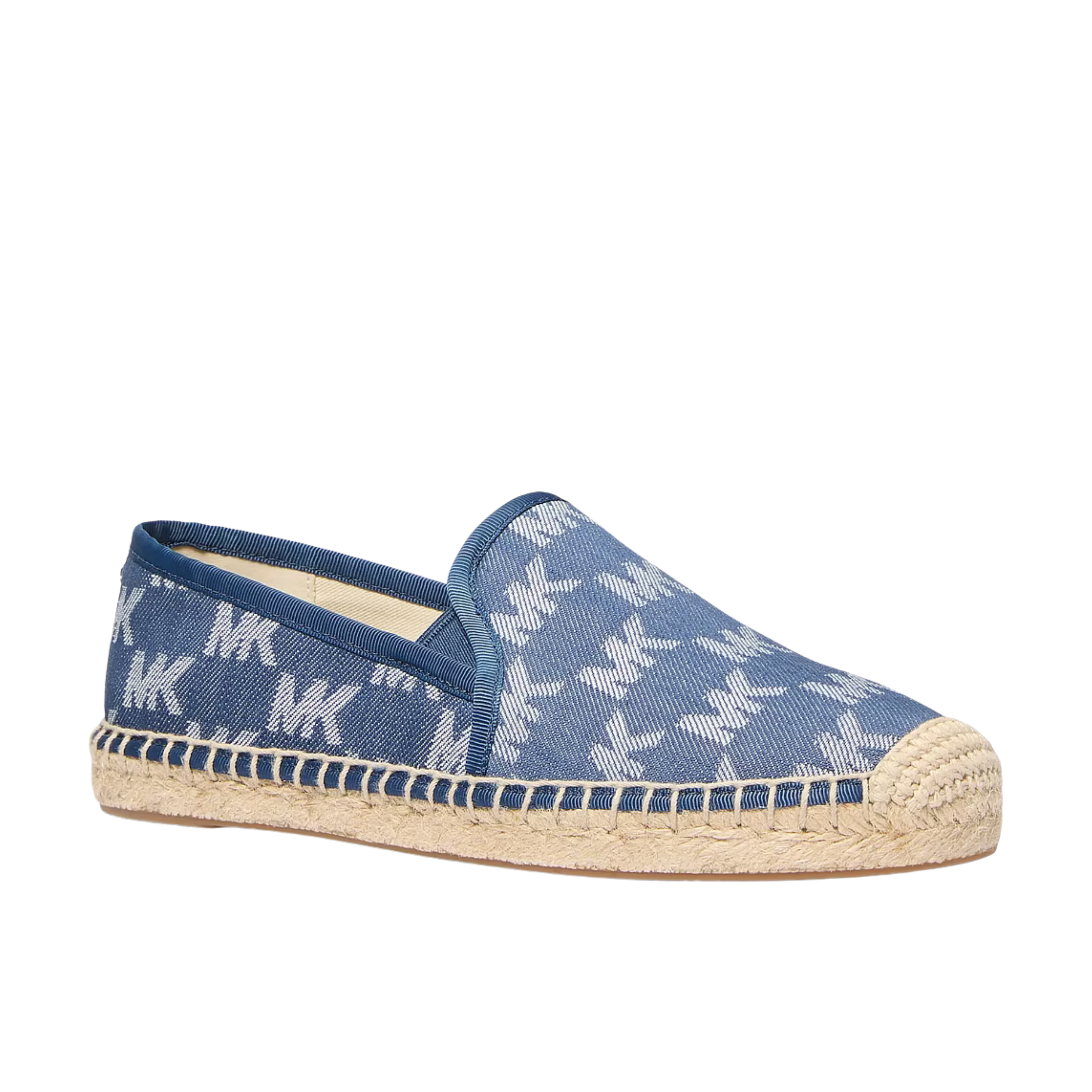 Michael Kors Women Hastings Logo Jacquard Espadrille - Medium Blue Wash