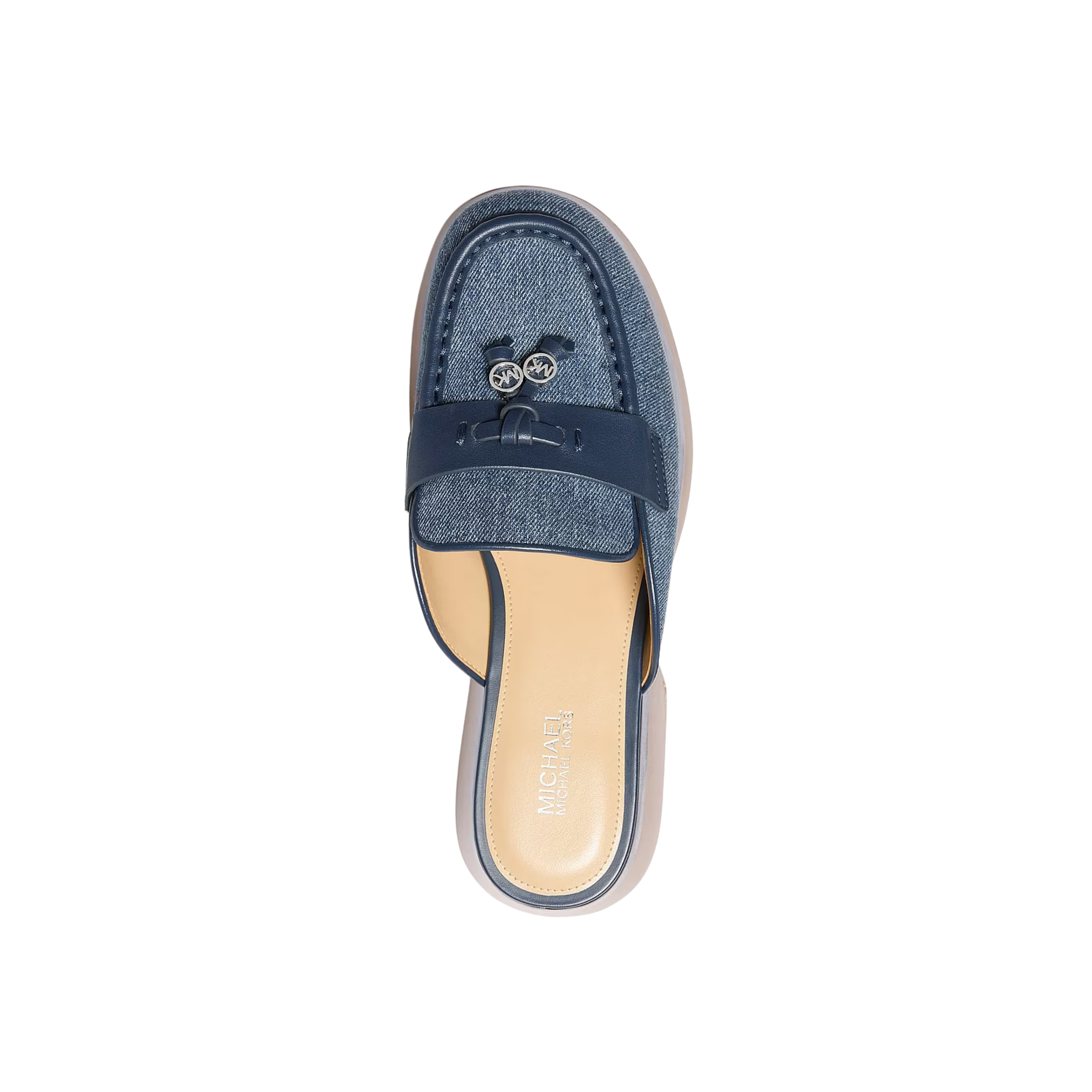 Michael Kors Women Zoe Denim Mule - DK VT Bluwsh