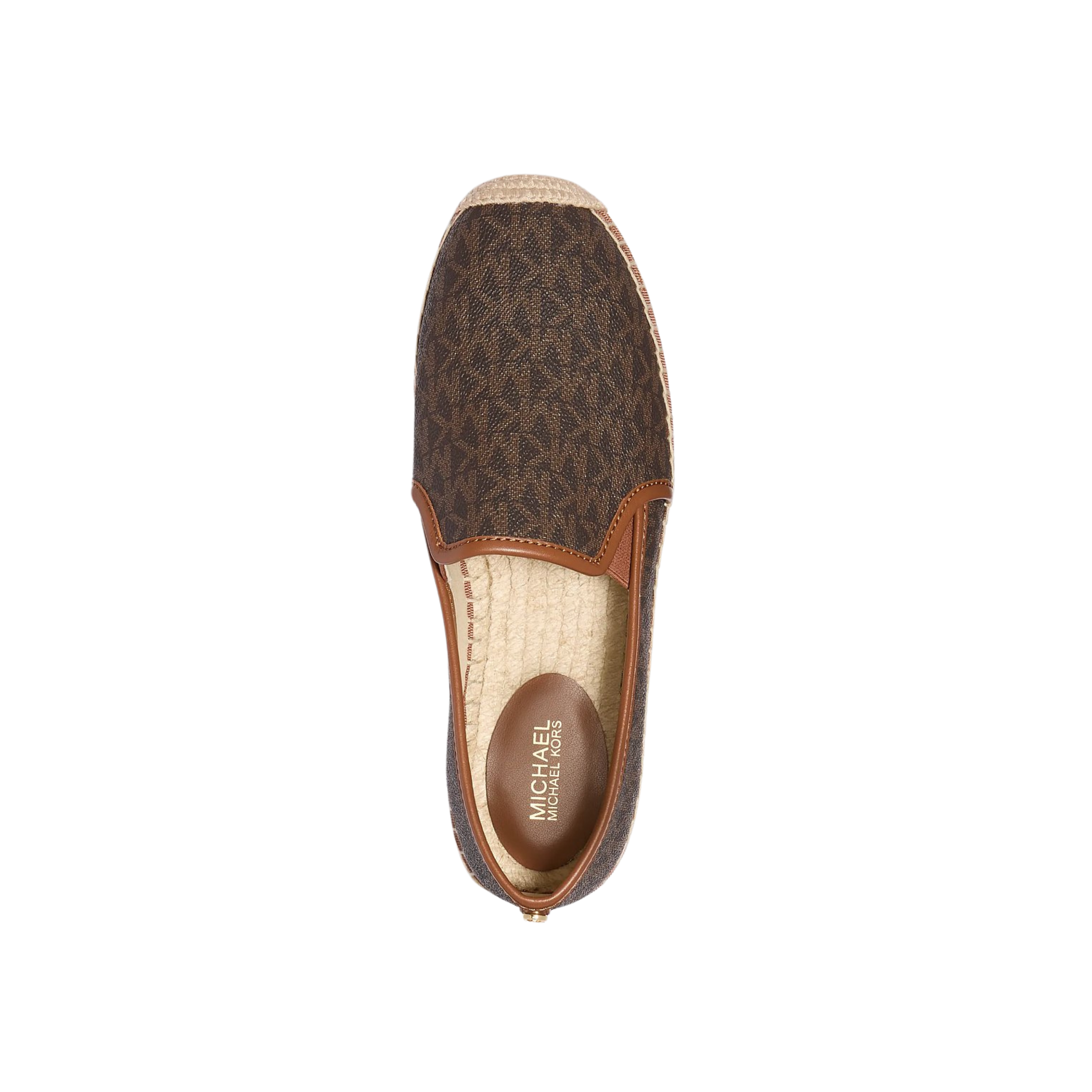 Michael Kors Women Hastings Signature Logo Slip On Espadrille - Brown