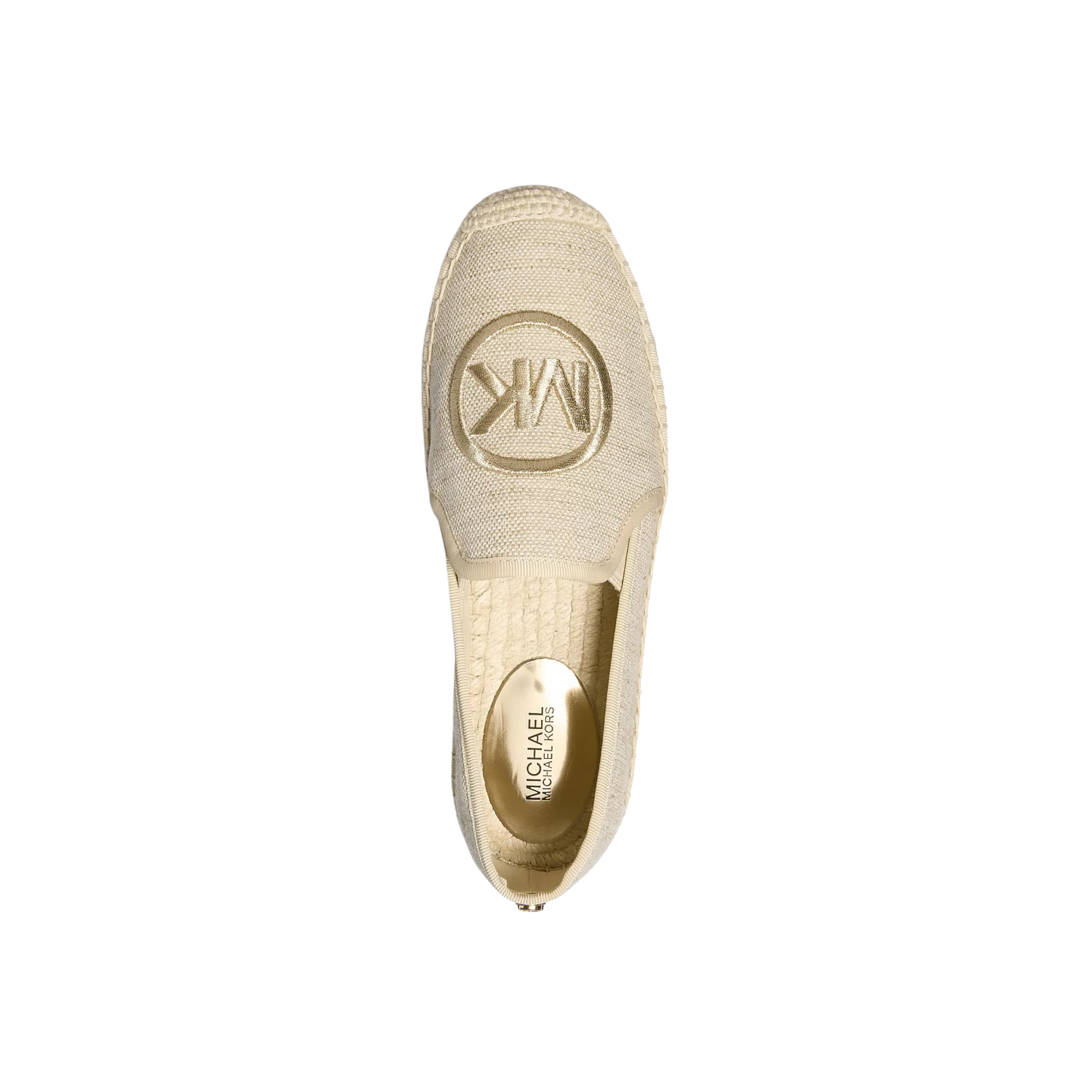 Michael Kors Women Hastings Metallic Canvas Espadrille - Pale Gold