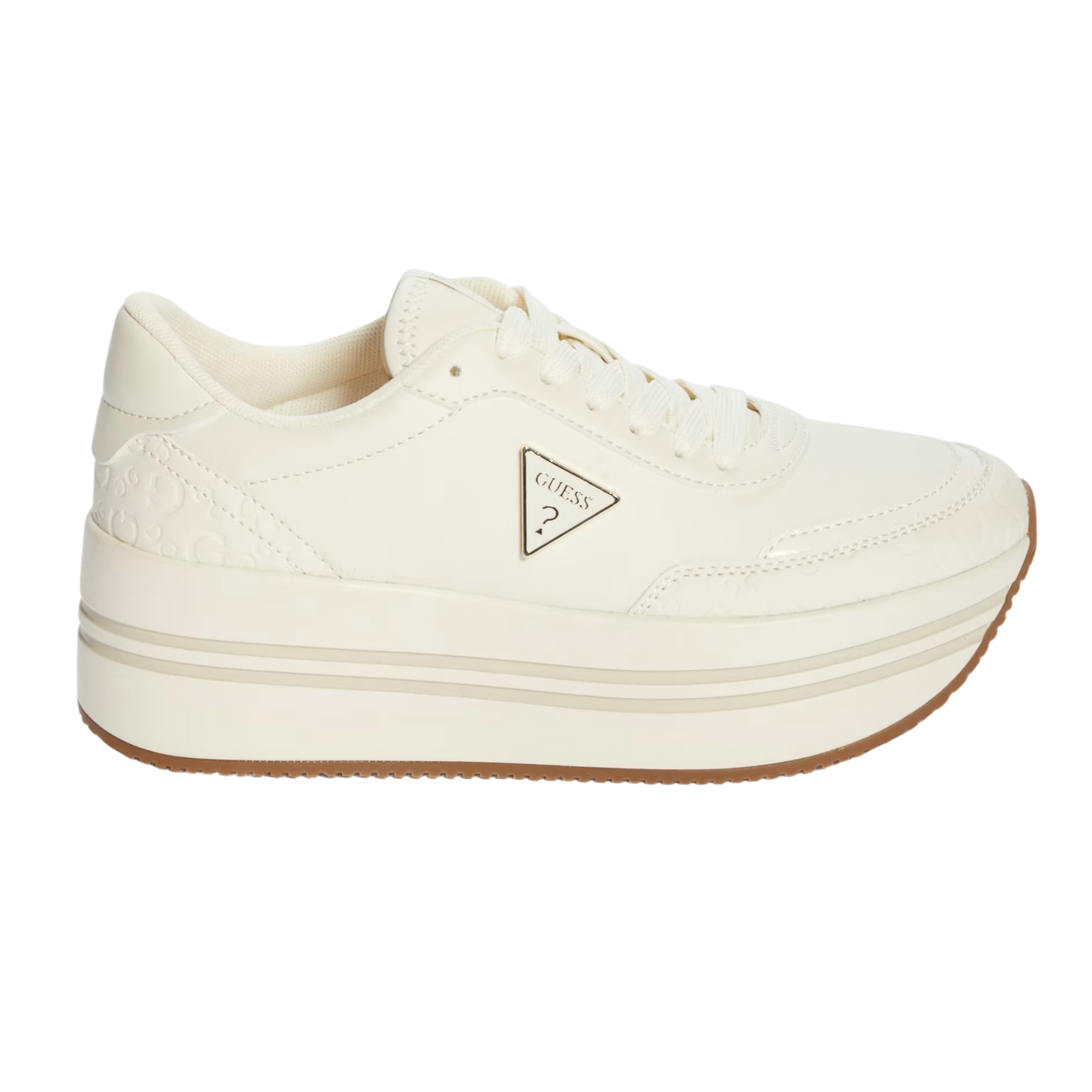 Guess Women Carsons Chunky Platform - Off White