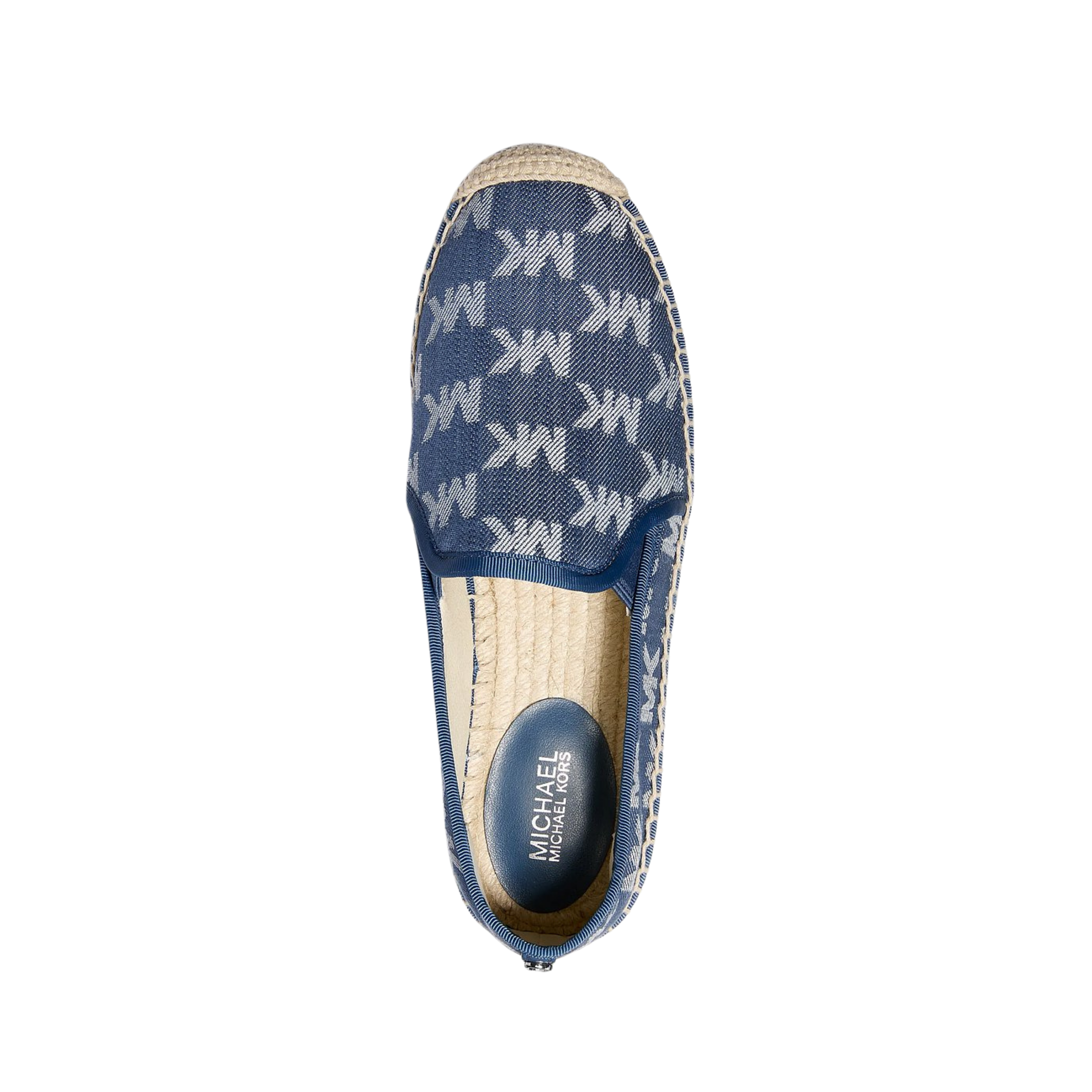 Michael Kors Women Hastings Logo Jacquard Espadrille - Medium Blue Wash