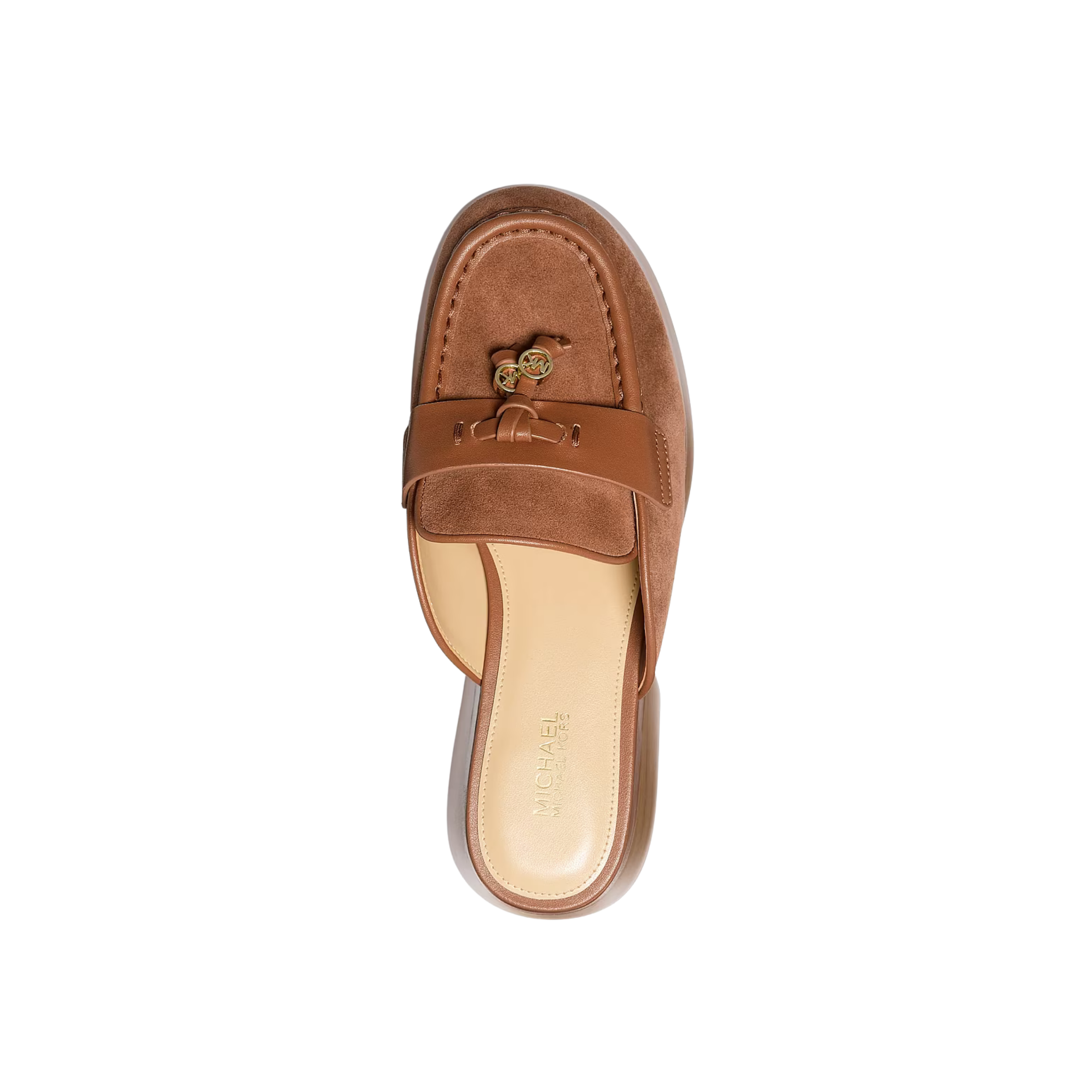 Michael Kors Women Zoe Suede Mule - Luggage