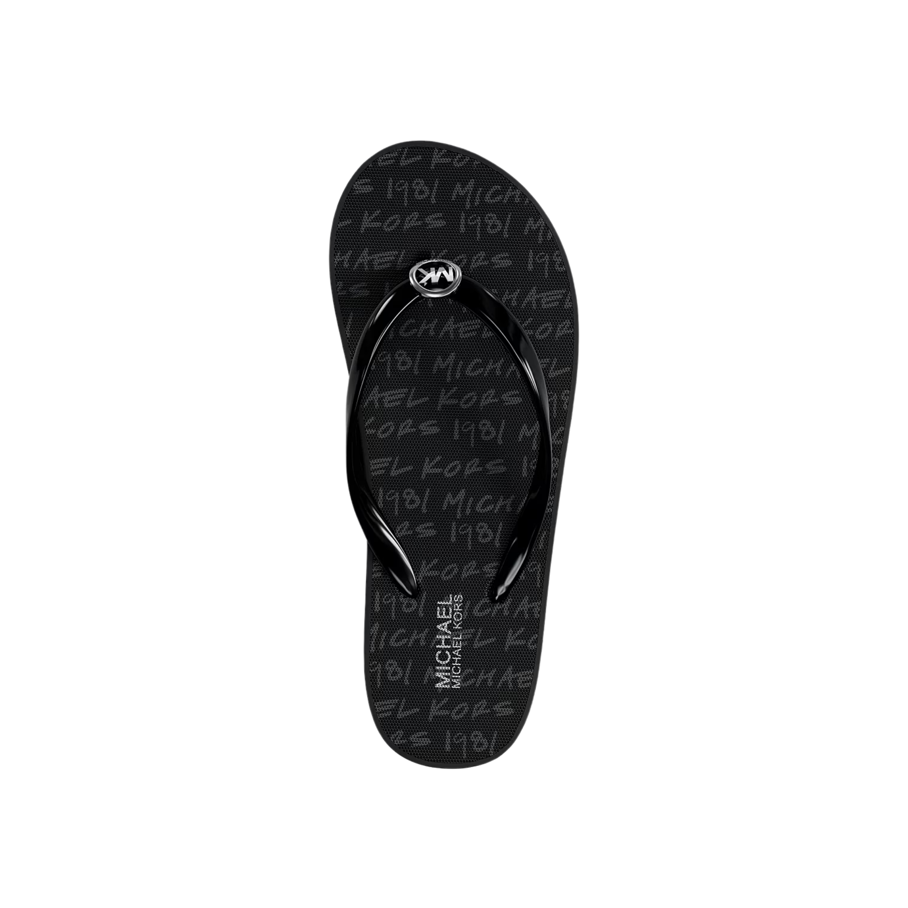 Michael Kors Women Bedford Logo Flip Flop - Black