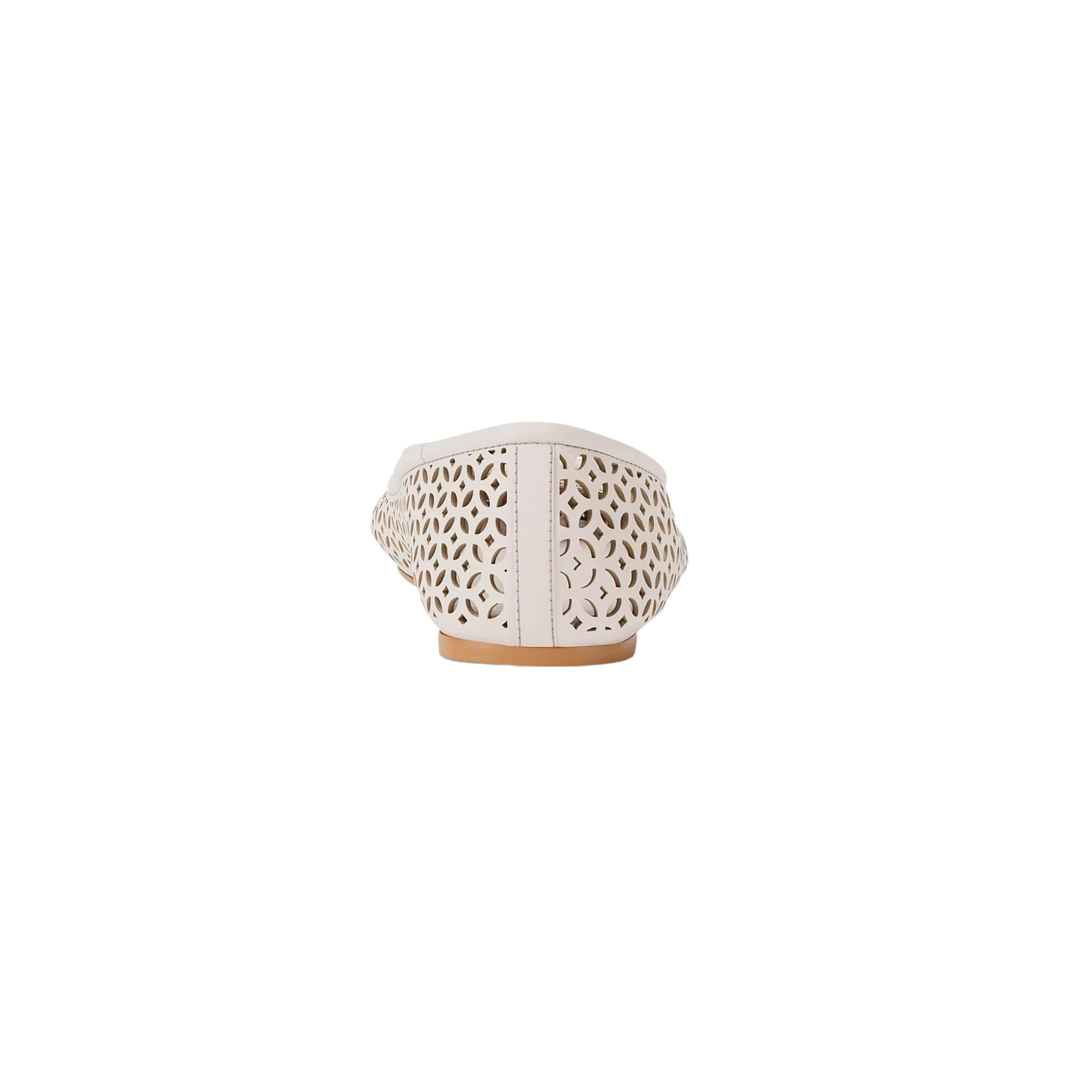 Michael Kors Women Savannah Perforated Ballet Flat - LT Cream