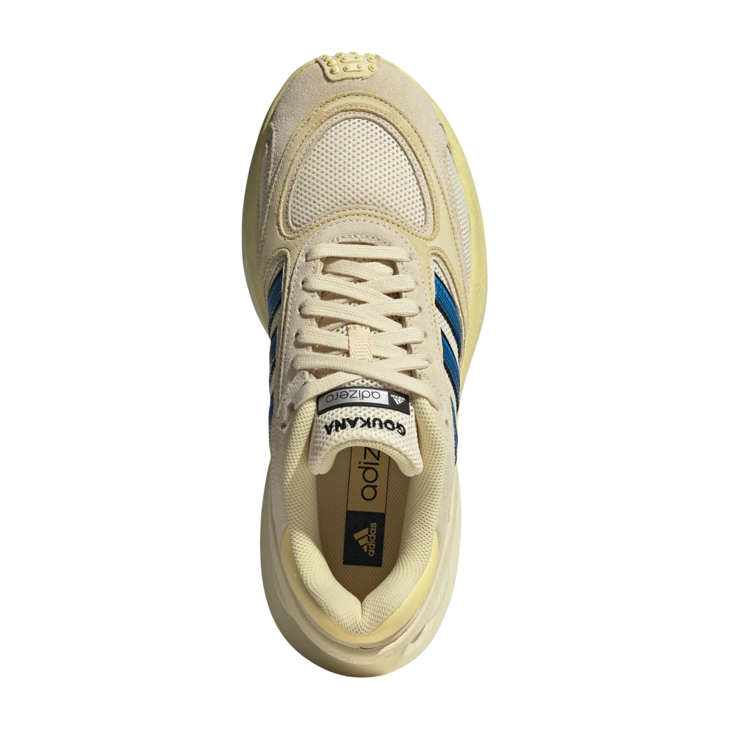 Adidas Men Adizero Goukana - Warm Vanilla Blue Bird Almost Yellow