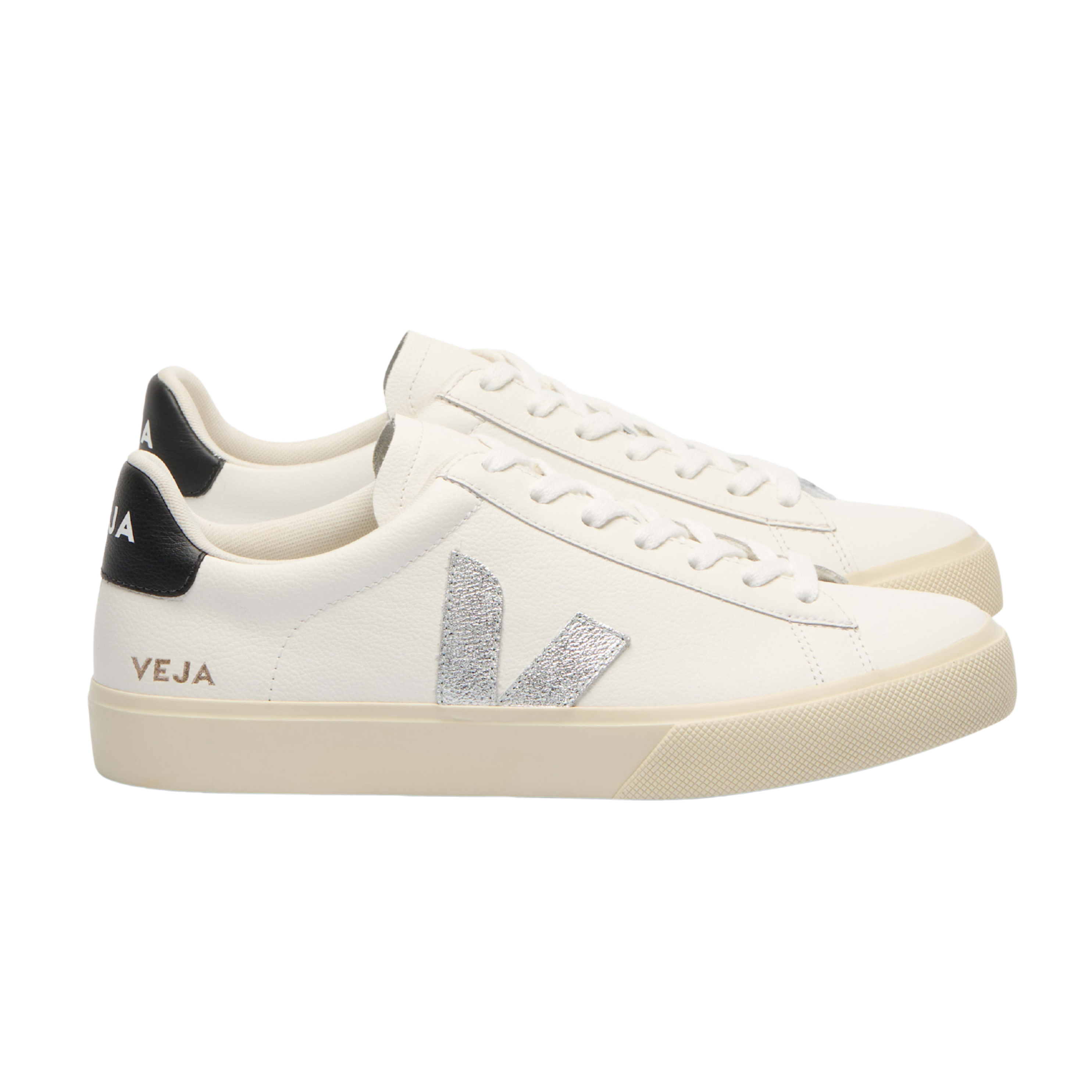 Veja Women Campo - White Silver Black