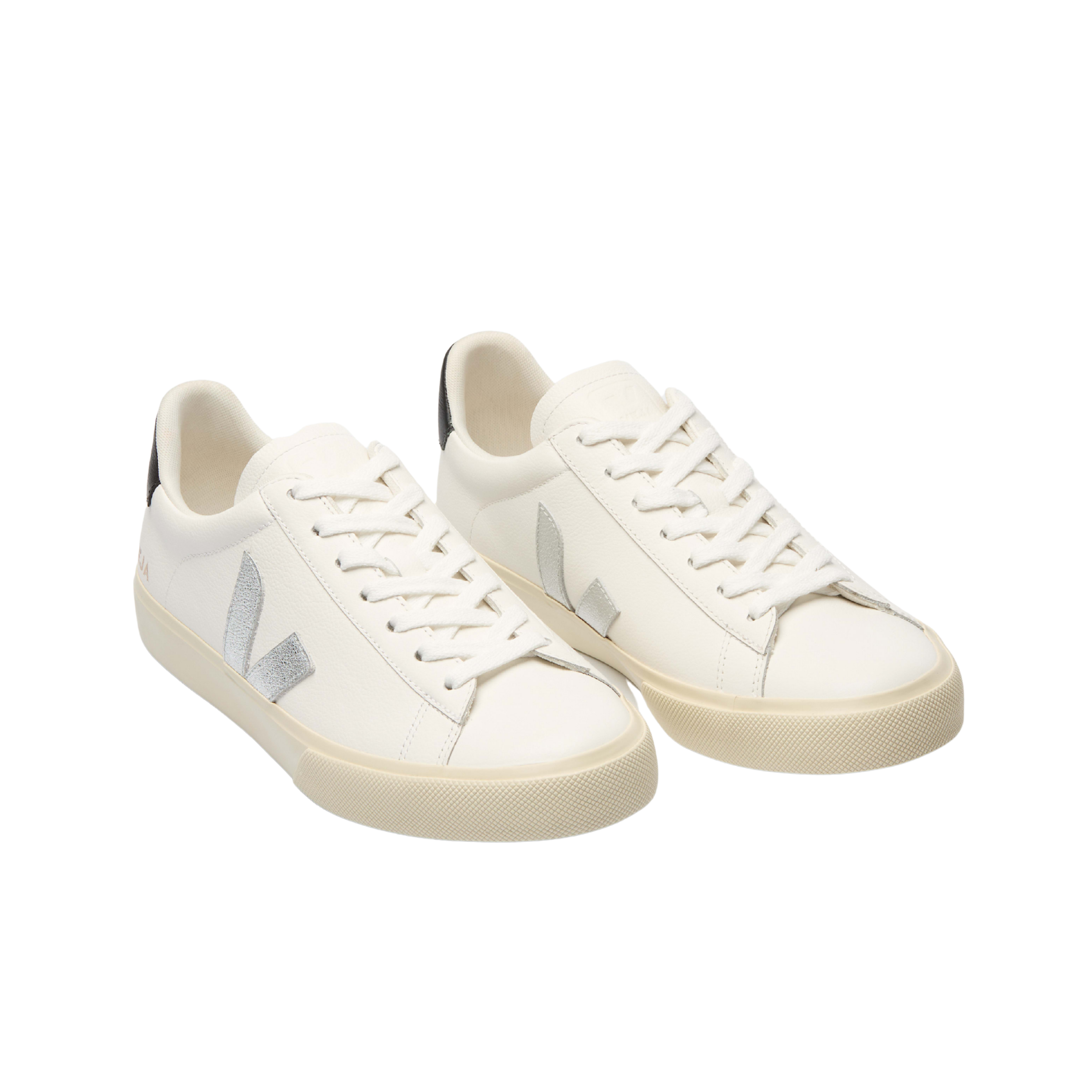 Veja Women Campo - White Silver Black