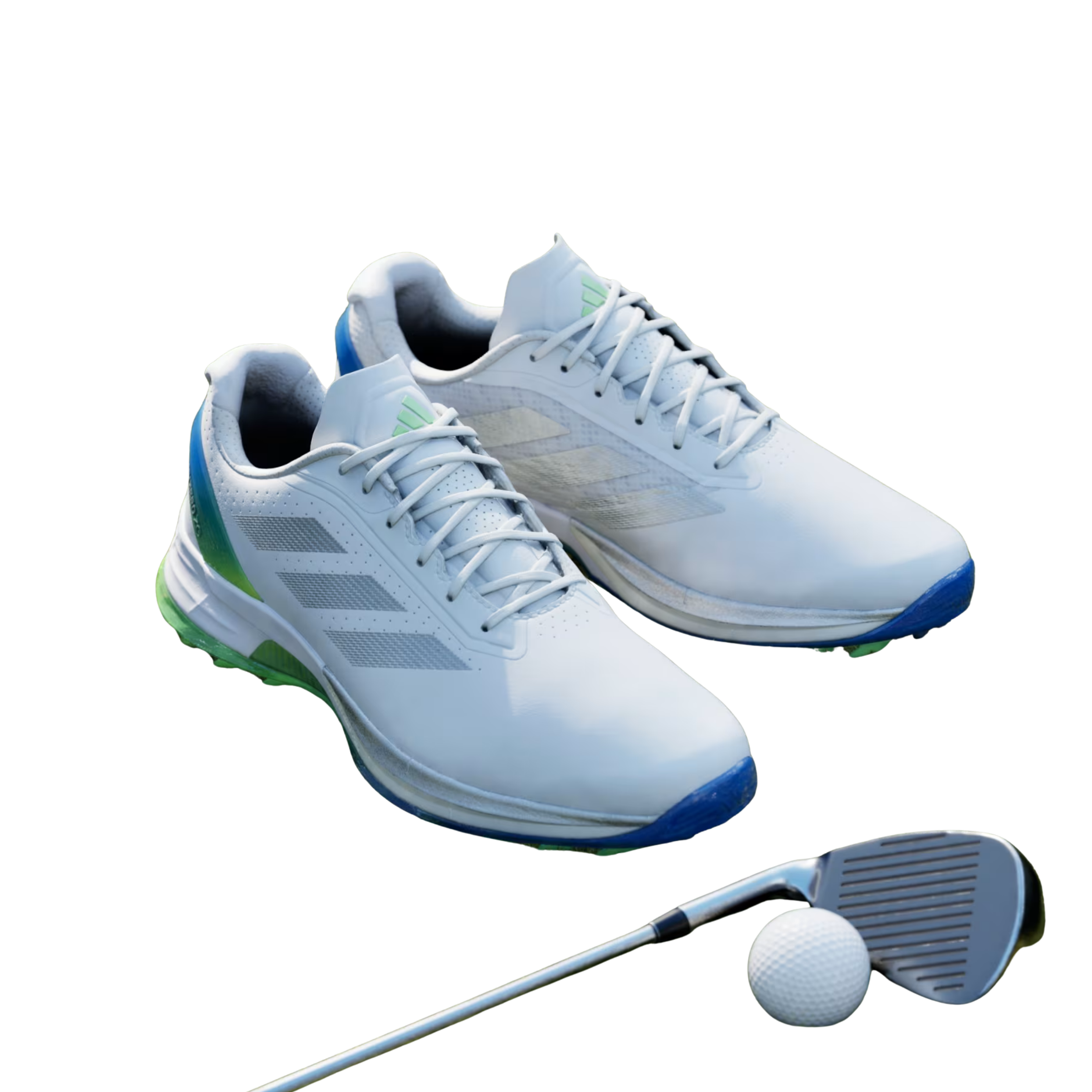 Adidas Men Adizero ZG Spikeless Golf - Cloud White Silver Metallic