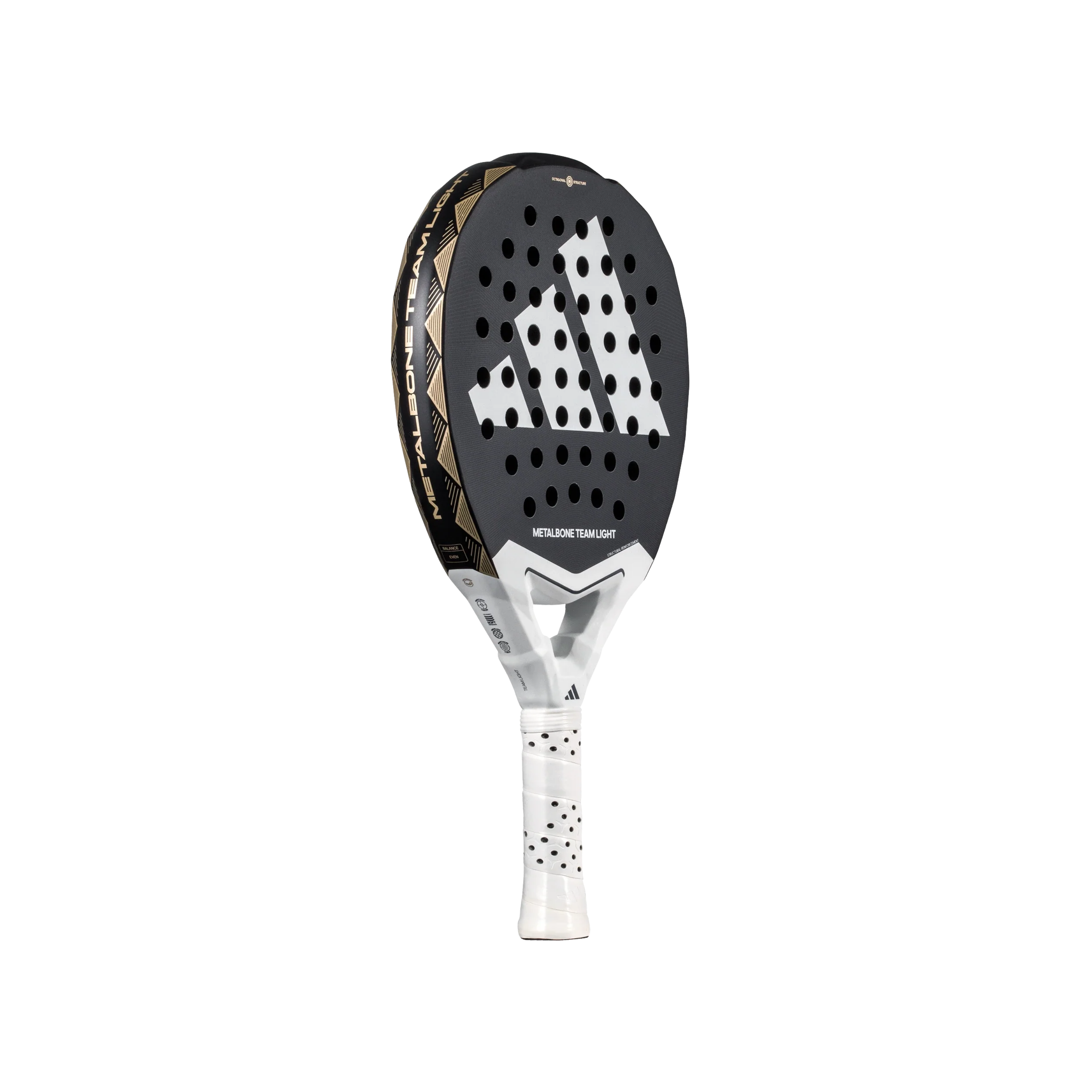 Adidas Metalbone Team Light 3.4 2025 Padel Racket - Black White Gold rose