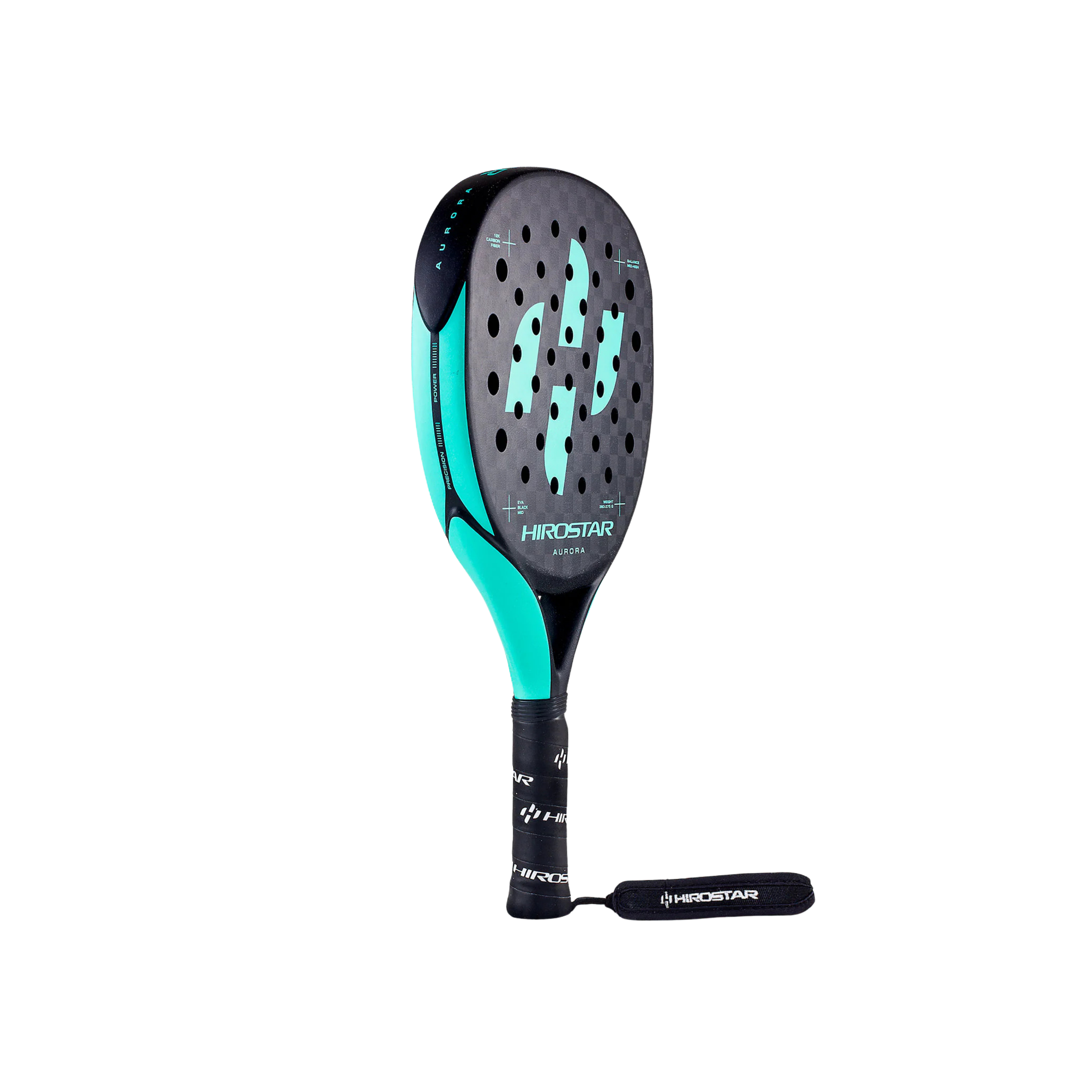 Hirostar Aurora 2024 Padel Racket - Black Teal