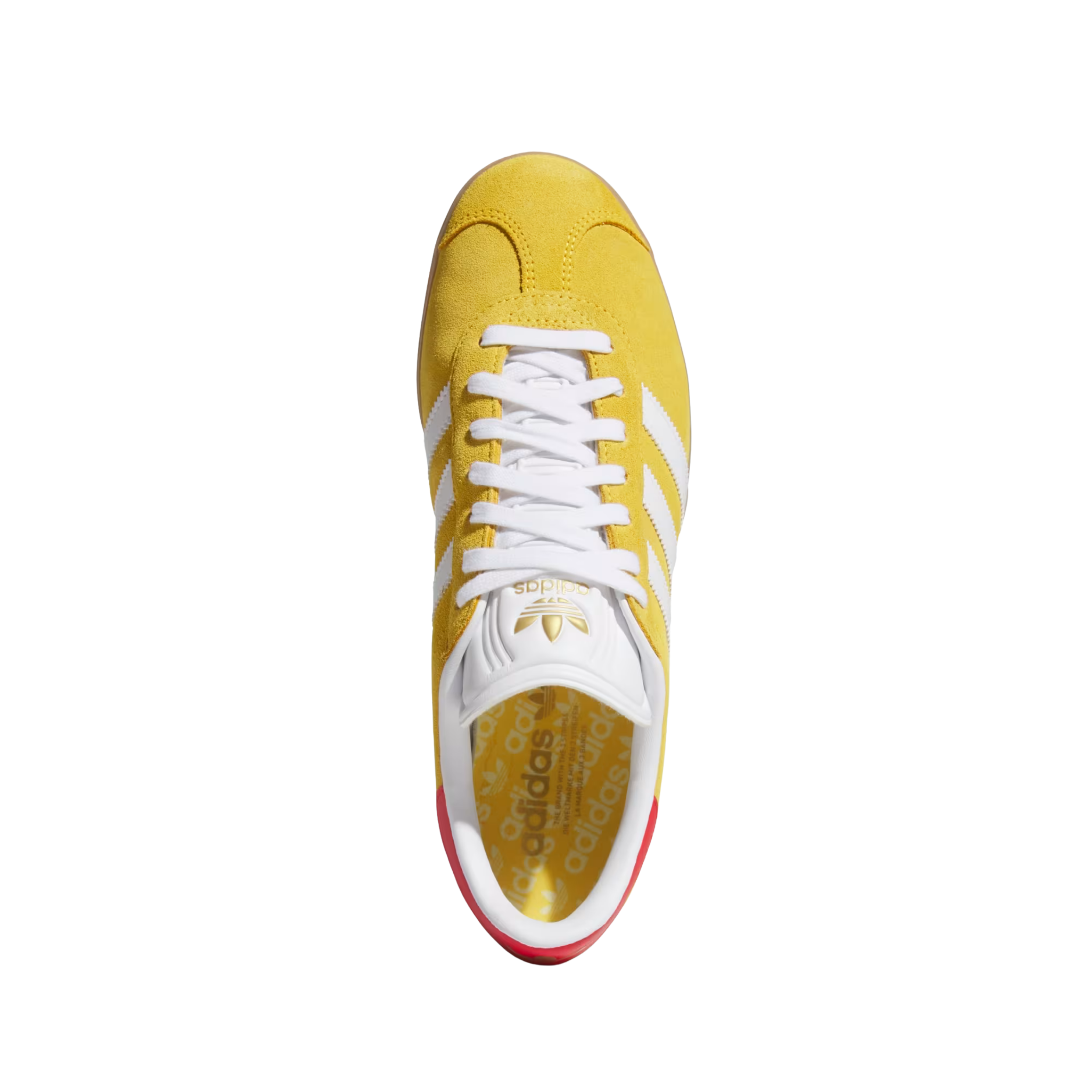 Adidas Men Gazelle Leather Spikeless Golf - Bold Gold Cloud White
