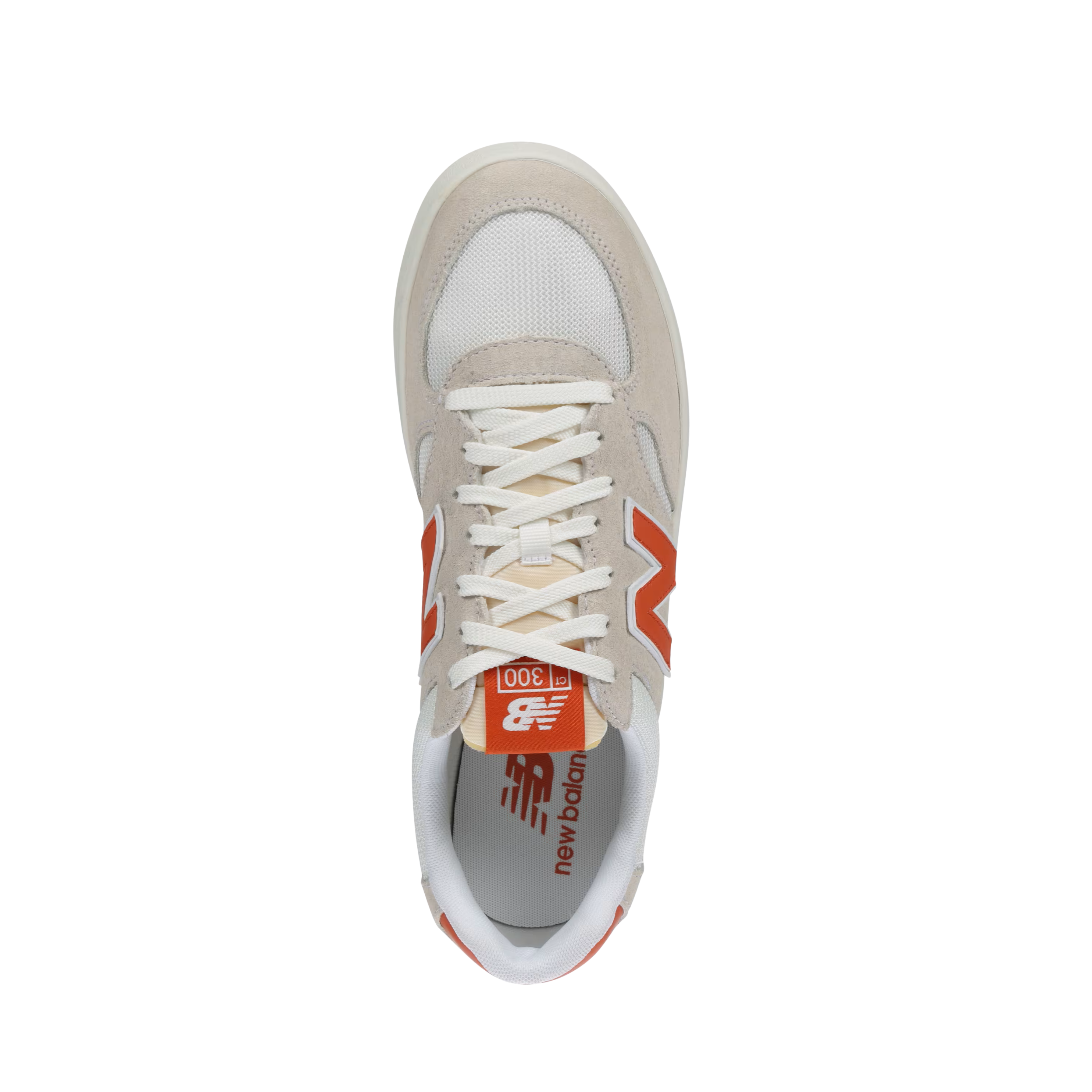 New Balance Women CT300 V3 Court Sneaker - White Orange