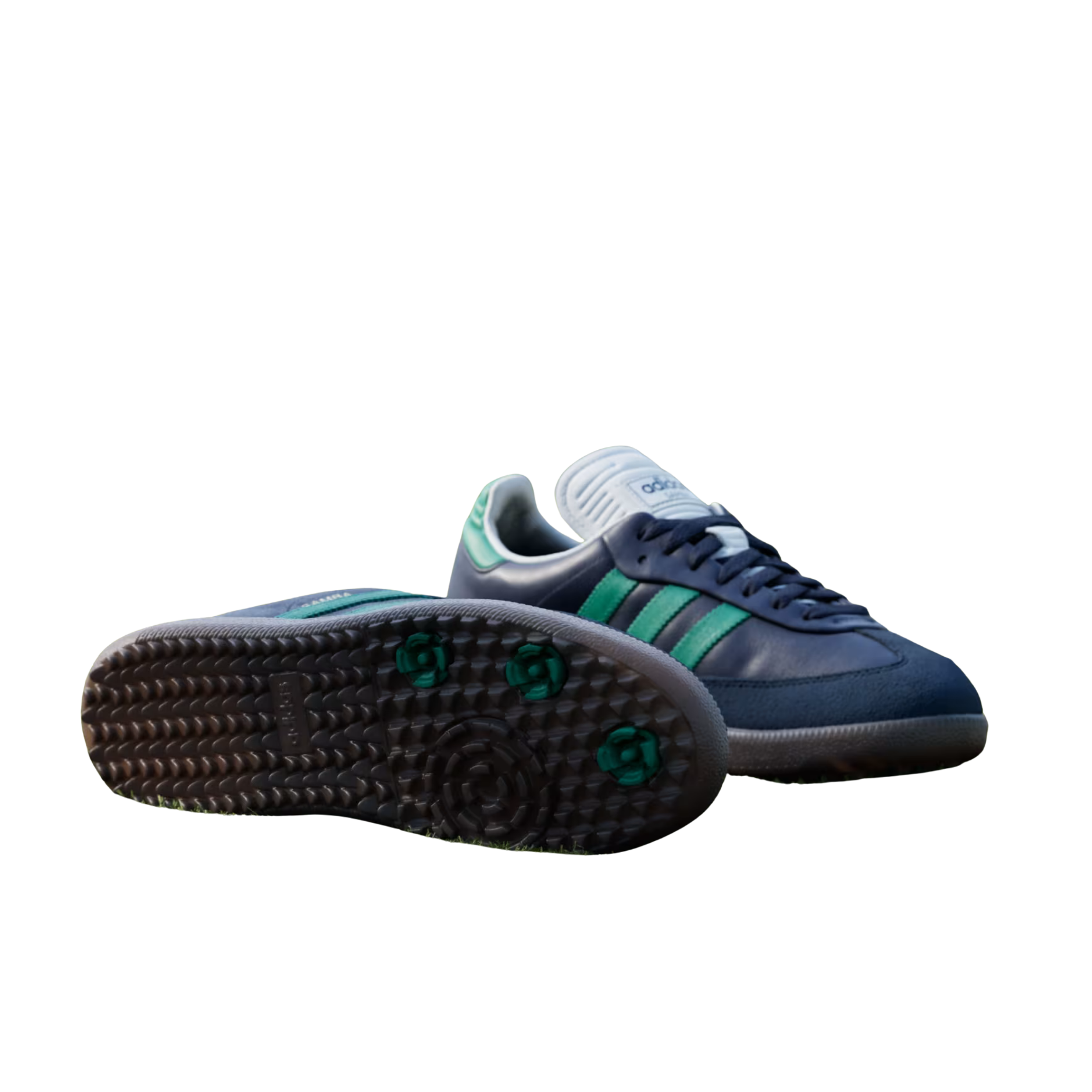 Adidas Men Samba Spikeless Golf - Night Indigo Court Green