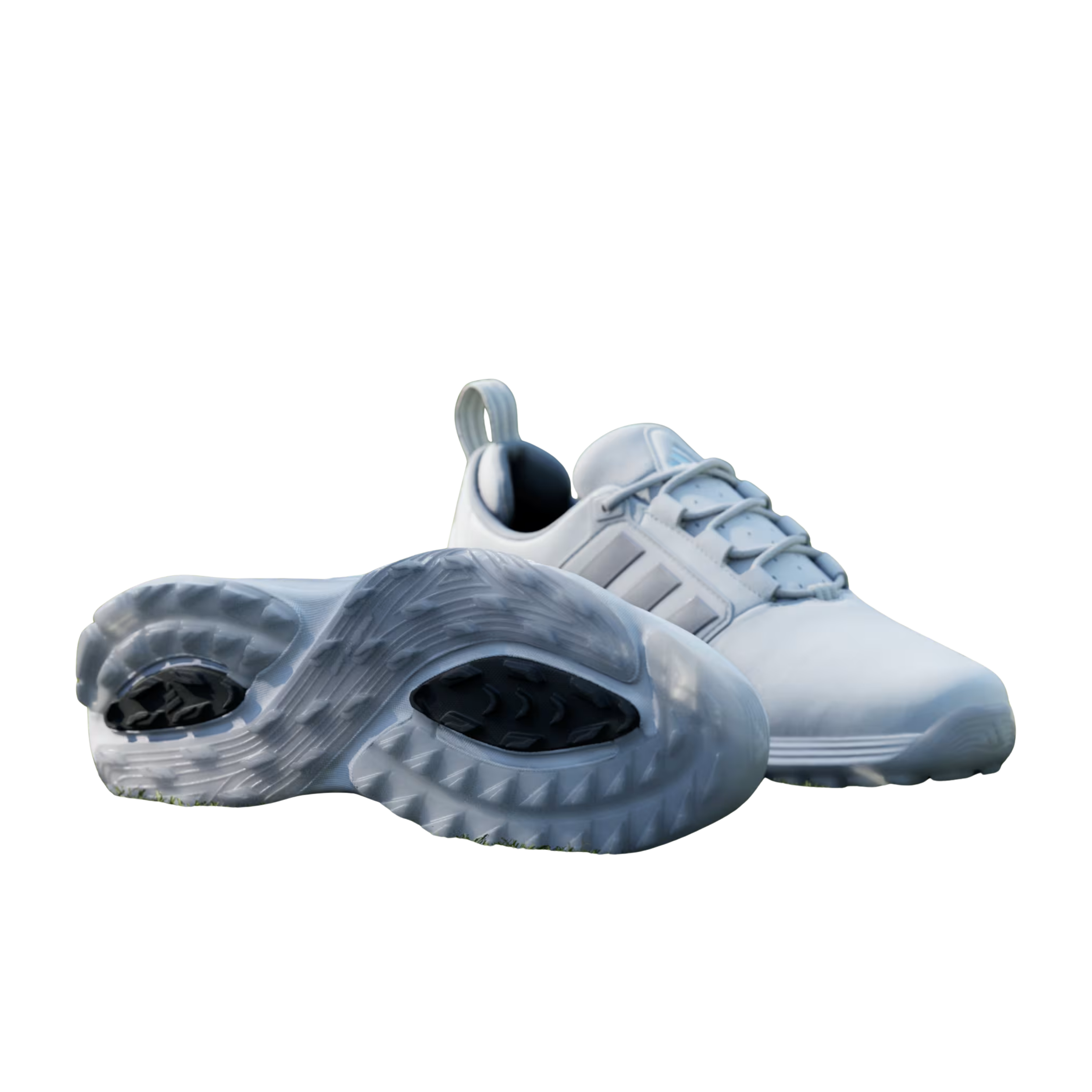 Adidas Men Adipower 26 Spikeless Golf - Cloud White Silver Metallic