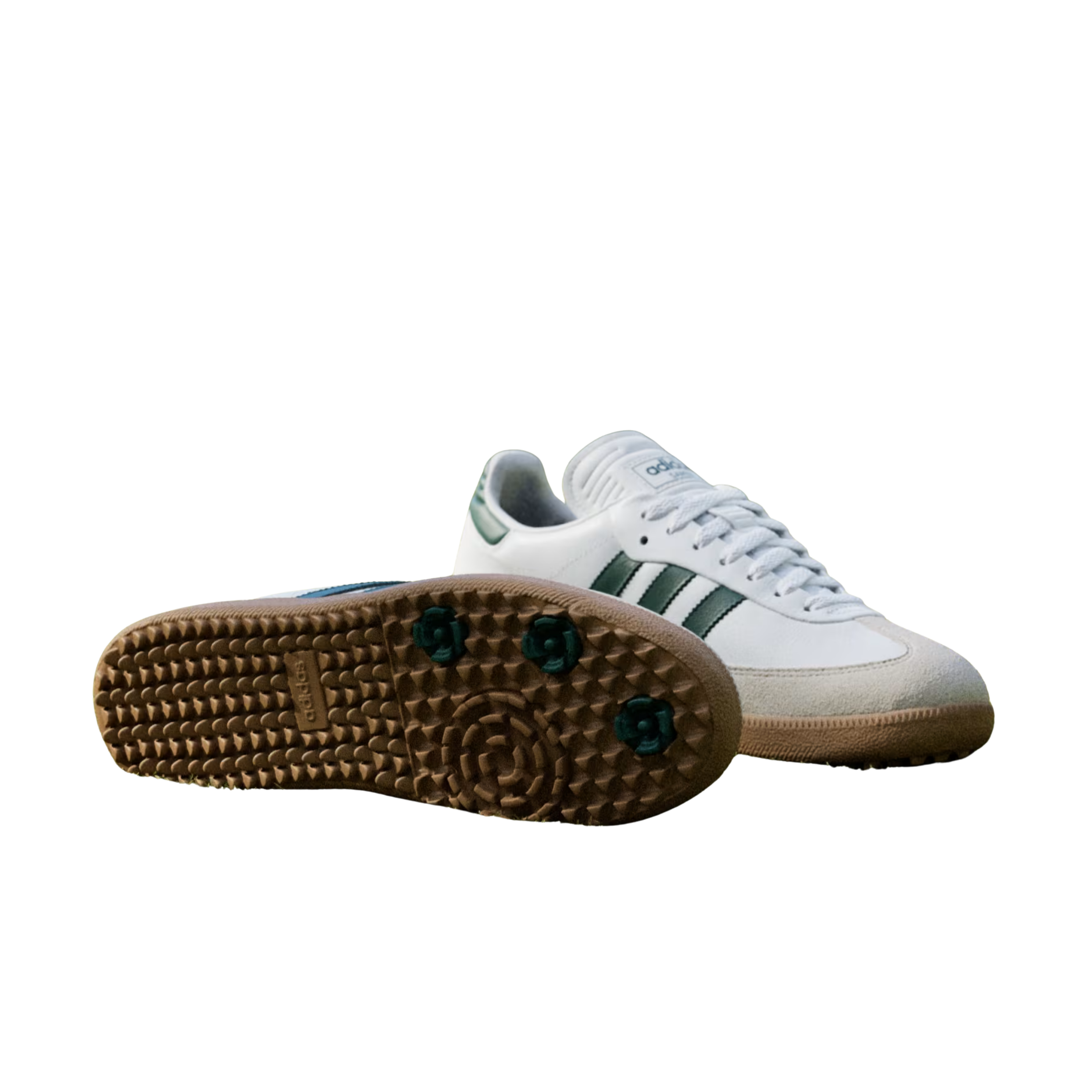 Adidas Men Samba Spikeless Golf - Cloud White Collegiate Green